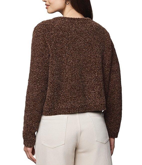 Splendid Andrea Knit Round Neck Long Sleeve Cropped Cardigan Product Image