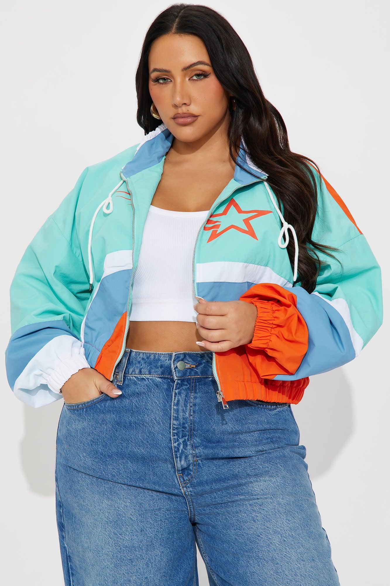 90's Era Colorblock Windbreaker - Multi Color Product Image