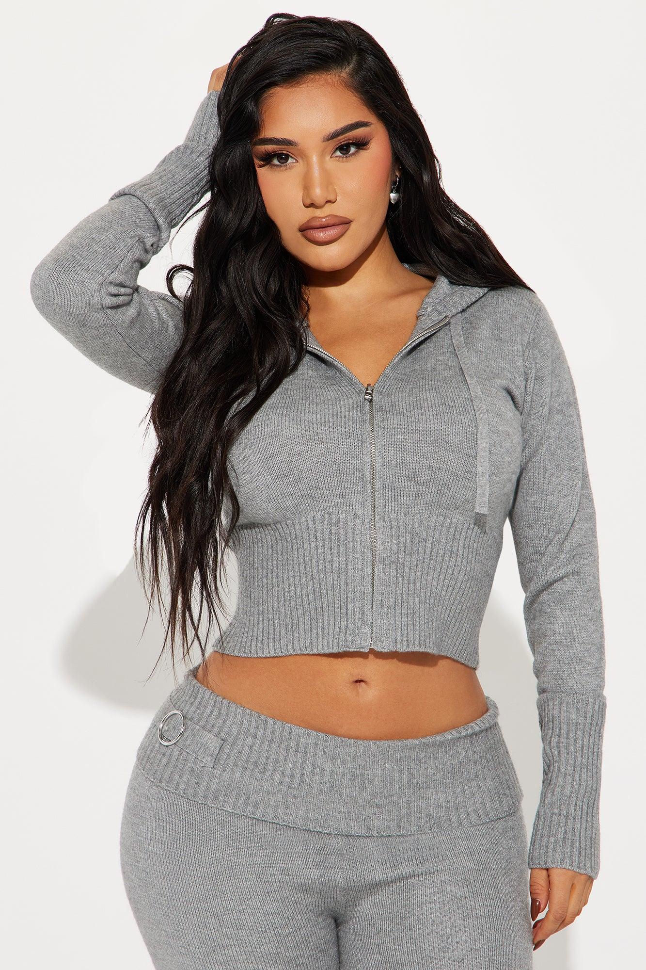 Lana Sweater Pant Set - Heather Grey Female Product Image