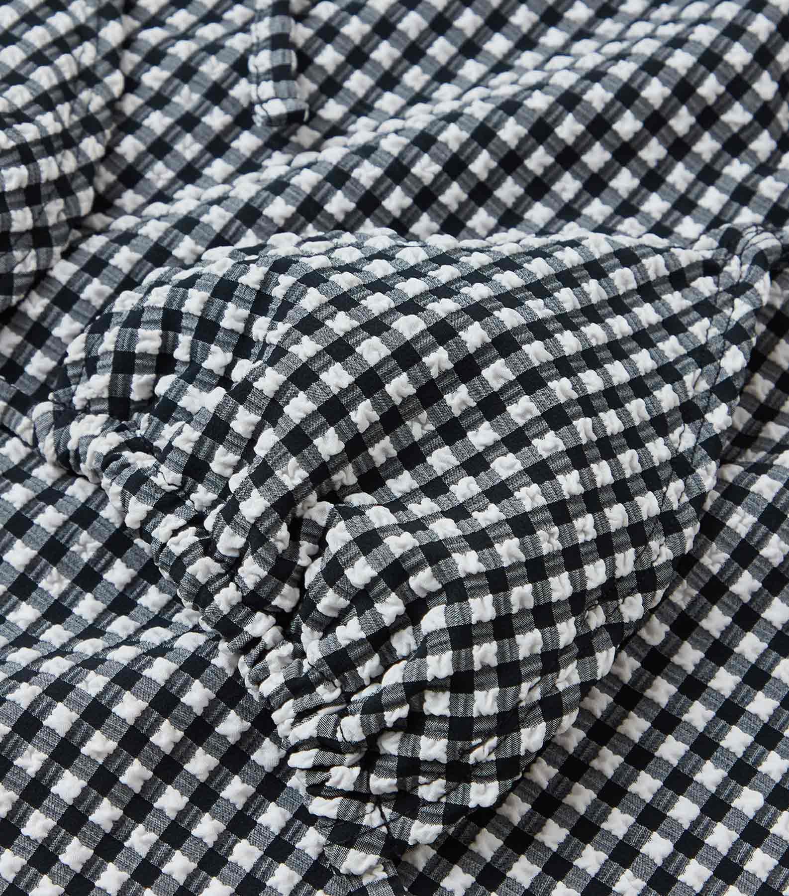 Gingham Seersucker Sabrina Bikini - Black Gingham Product Image