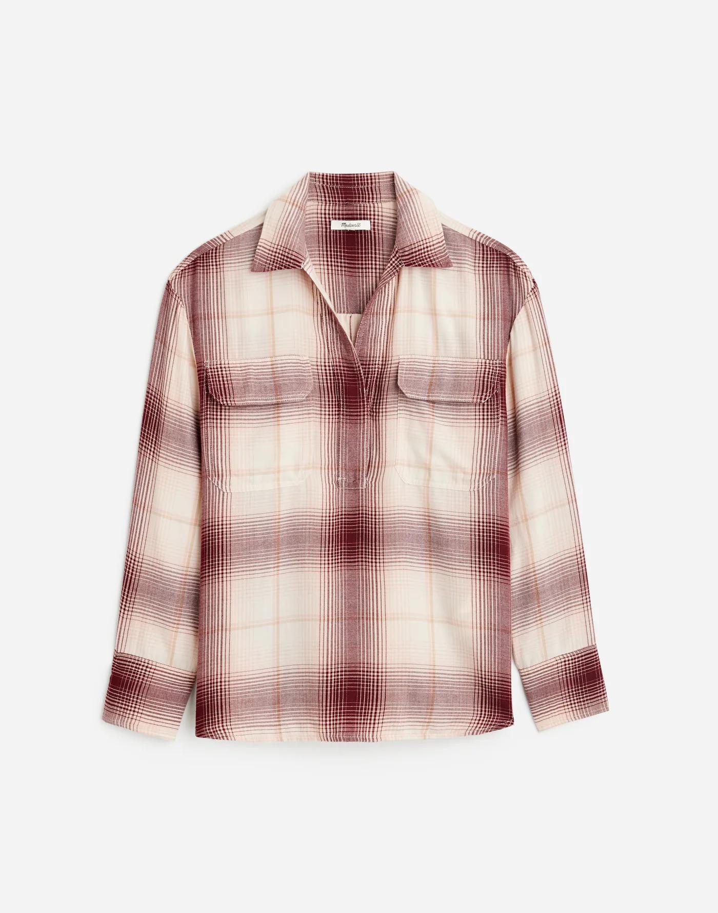Popover Shirt in Plaid Product Image