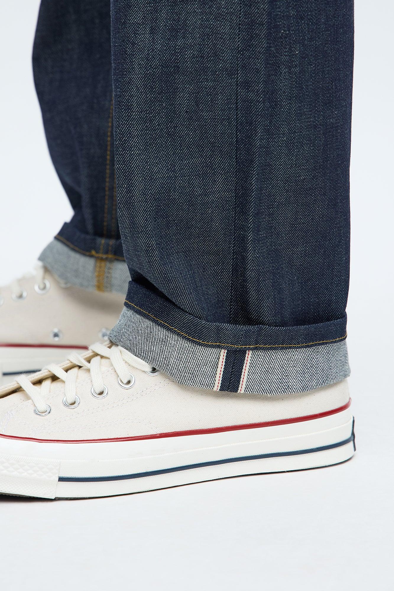 Straight Raw Selvedge Jeans - Indigo Male Product Image
