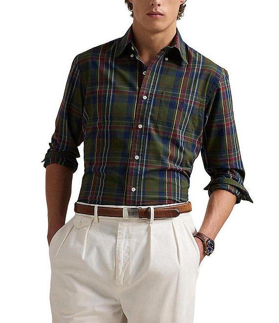 Polo Ralph Lauren Classic Fit Performance Stretch Medium Plaid Madras Long Sleeve Woven Shirt Product Image