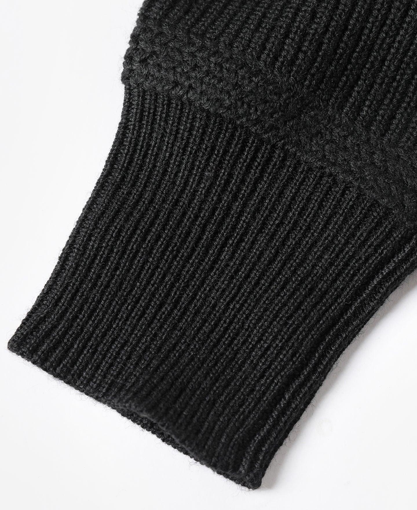 US Army High Neck Wool Sweater - Black Product Image