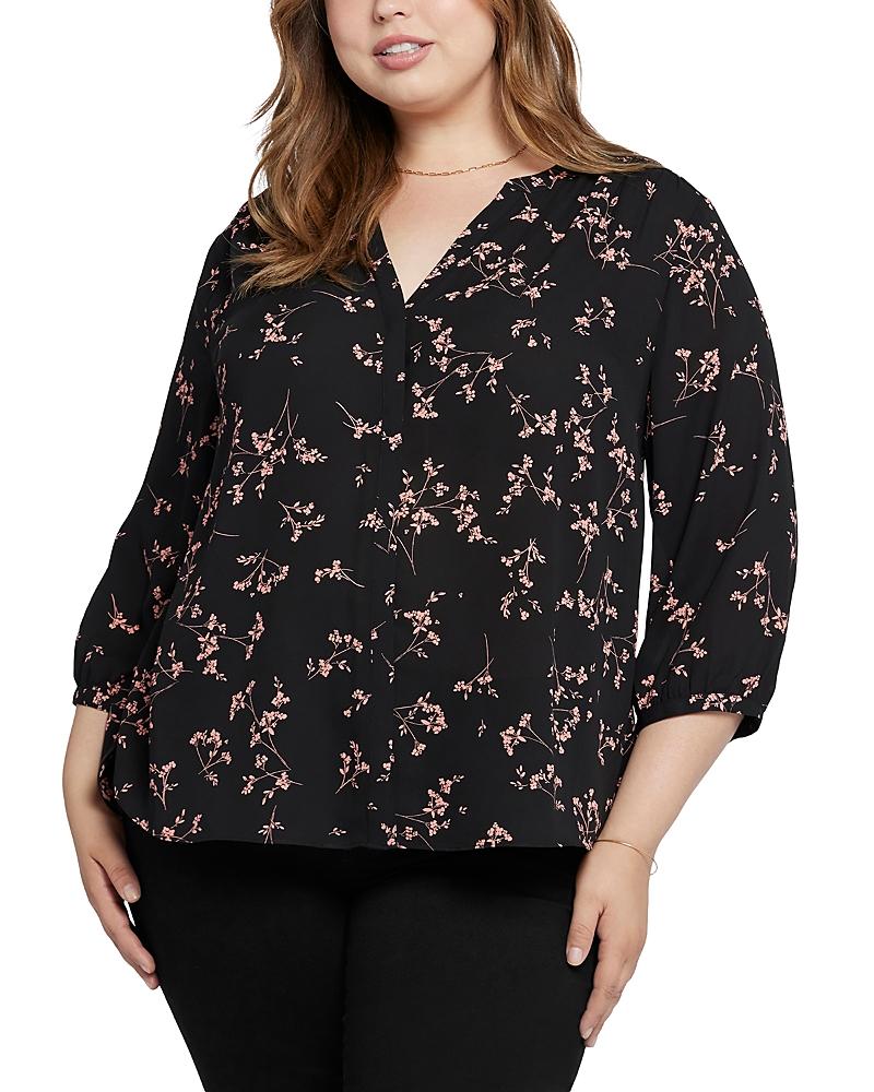 Nydj Plus Pintuck-Back Blouse Product Image