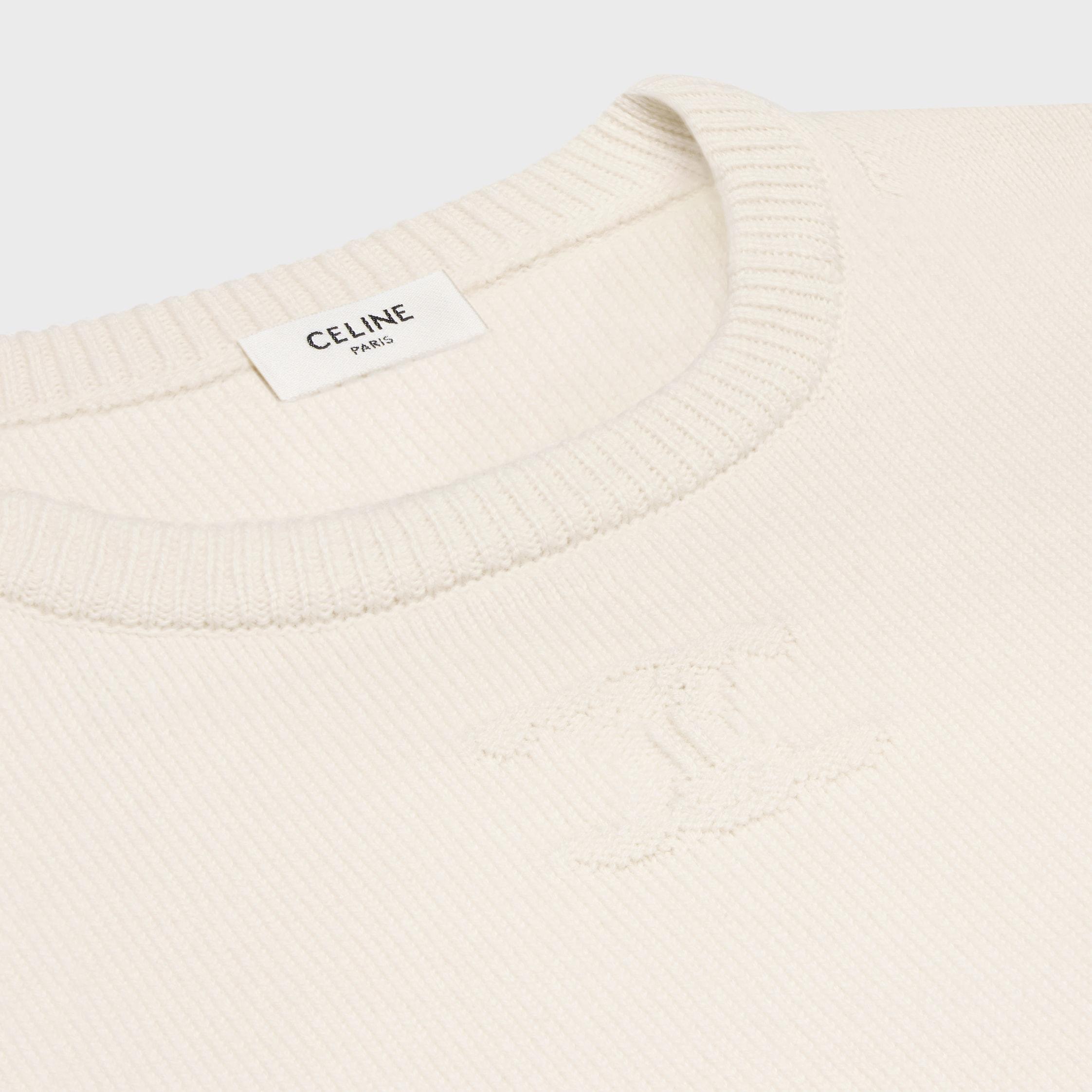 Crew neck sweater in heritage cashmere Product Image
