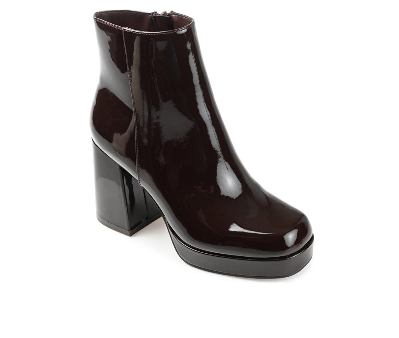 Women's Journee Collection Mollie Heeled Platform Booties Product Image