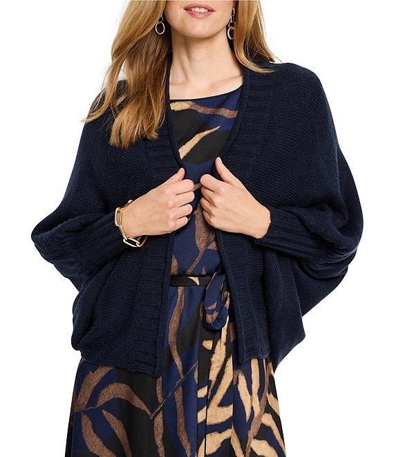 NIC + ZOE Cozy Crush Knit Open Front Long Dolman Sleeve Cardigan Product Image