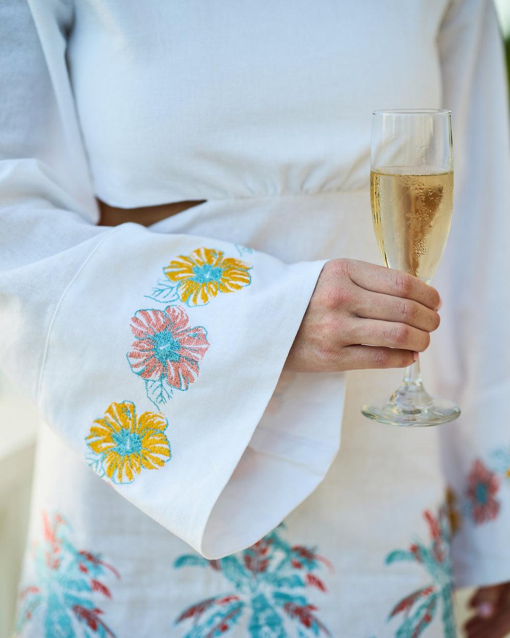 The BVIs - Embroidered Long Sleeve Dress Product Image