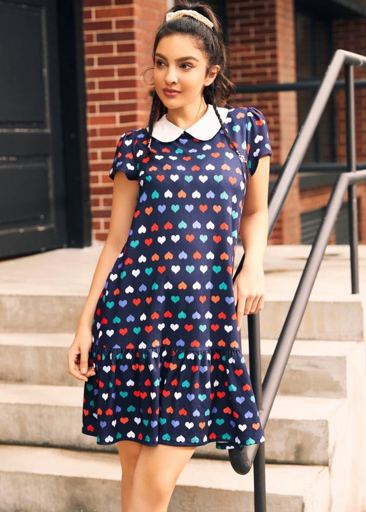 School Days Collared Dress Product Image