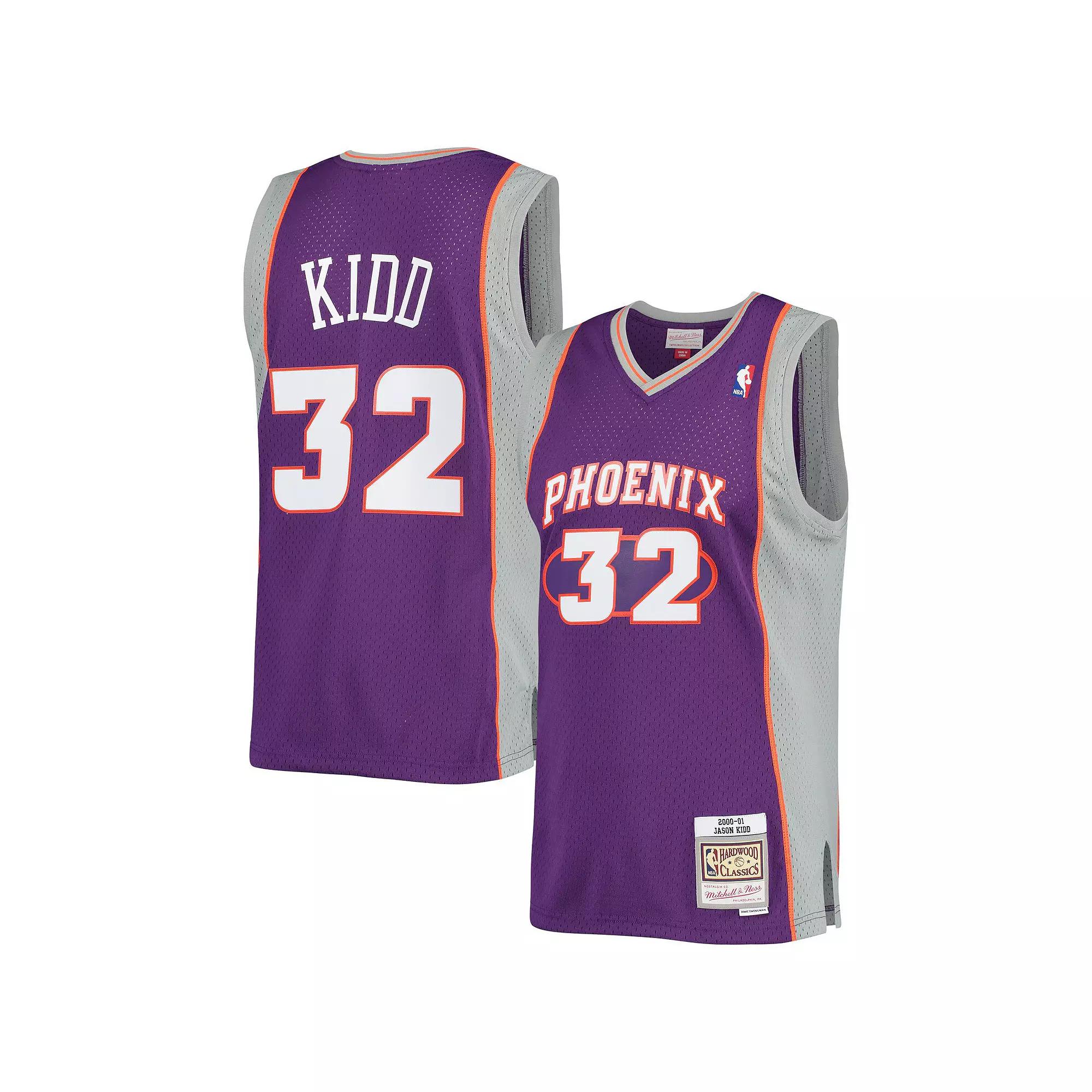Men's Mitchell & Ness Jason Kidd Purple Phoenix Suns Big & Tall Hardwood Classics 2000/01 Swingman Jersey,  Product Image
