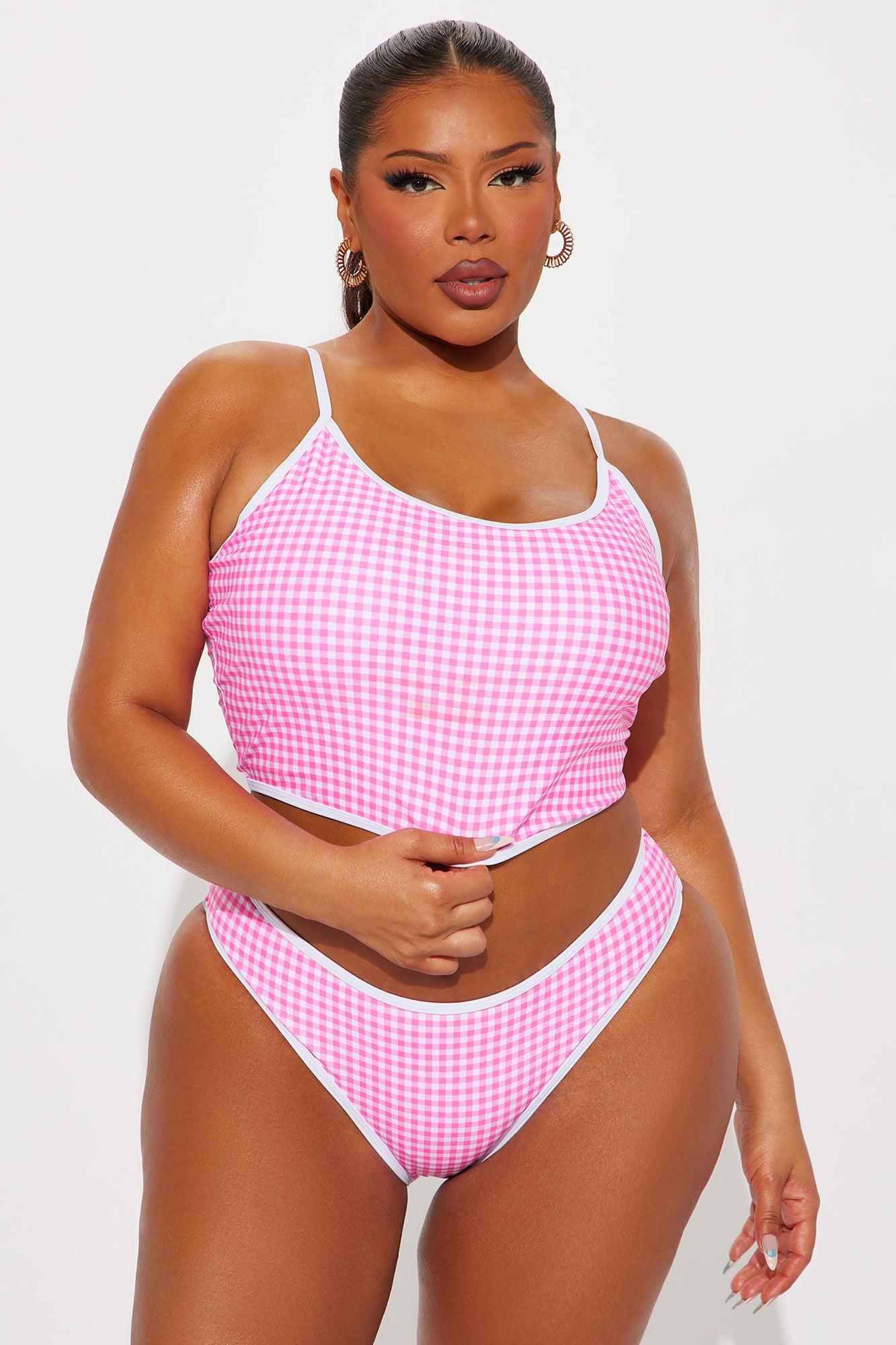 Honolulu Tankini 2 Piece Bikini - Hot Pink/combo Product Image