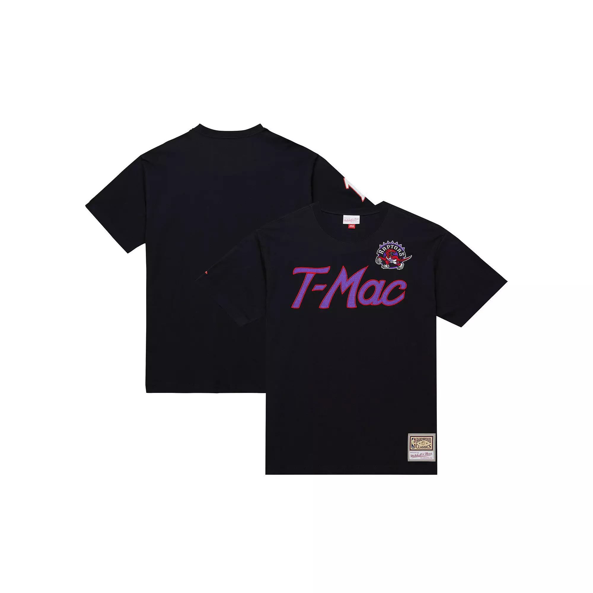 Men's Mitchell & Ness Tracy McGrady Black Toronto Raptors Premium Nickname T-Shirt,  Product Image