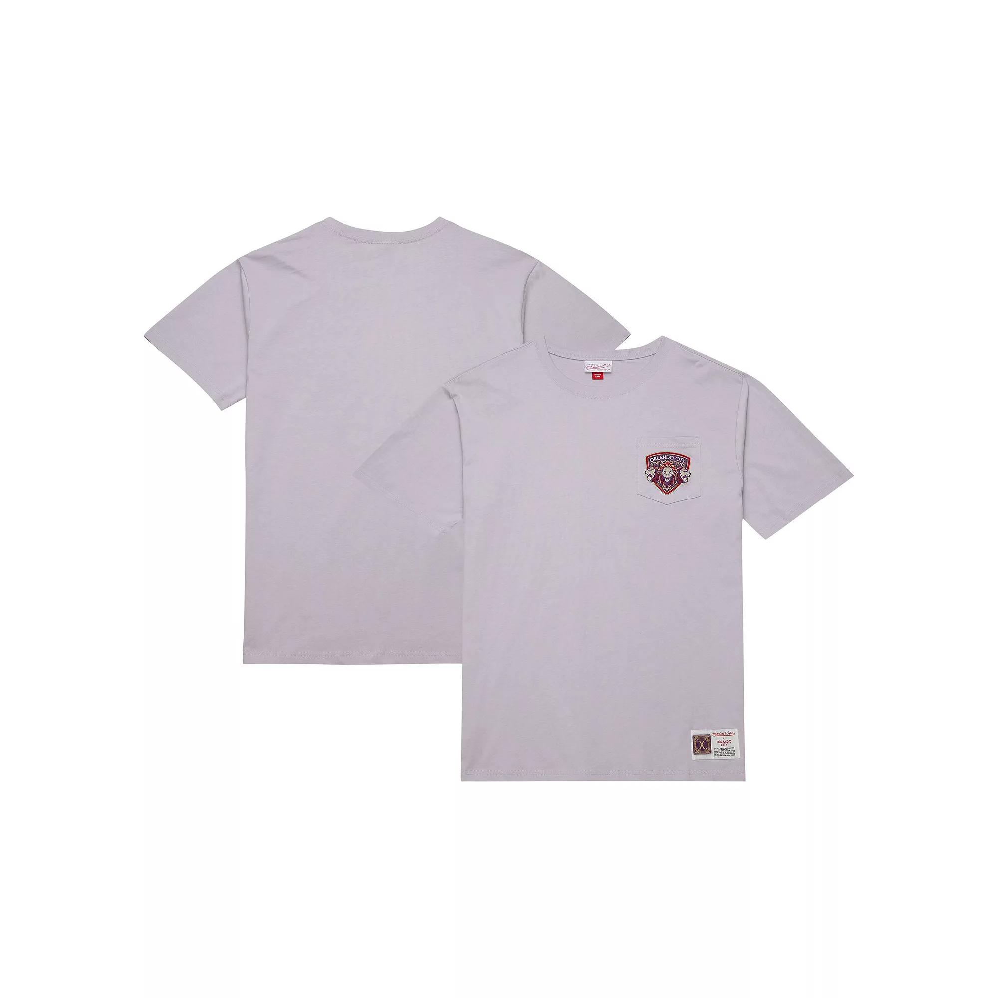Men's Mitchell & Ness Purple Orlando City SC 10th Anniversary Premium Pocket T-Shirt,  Product Image