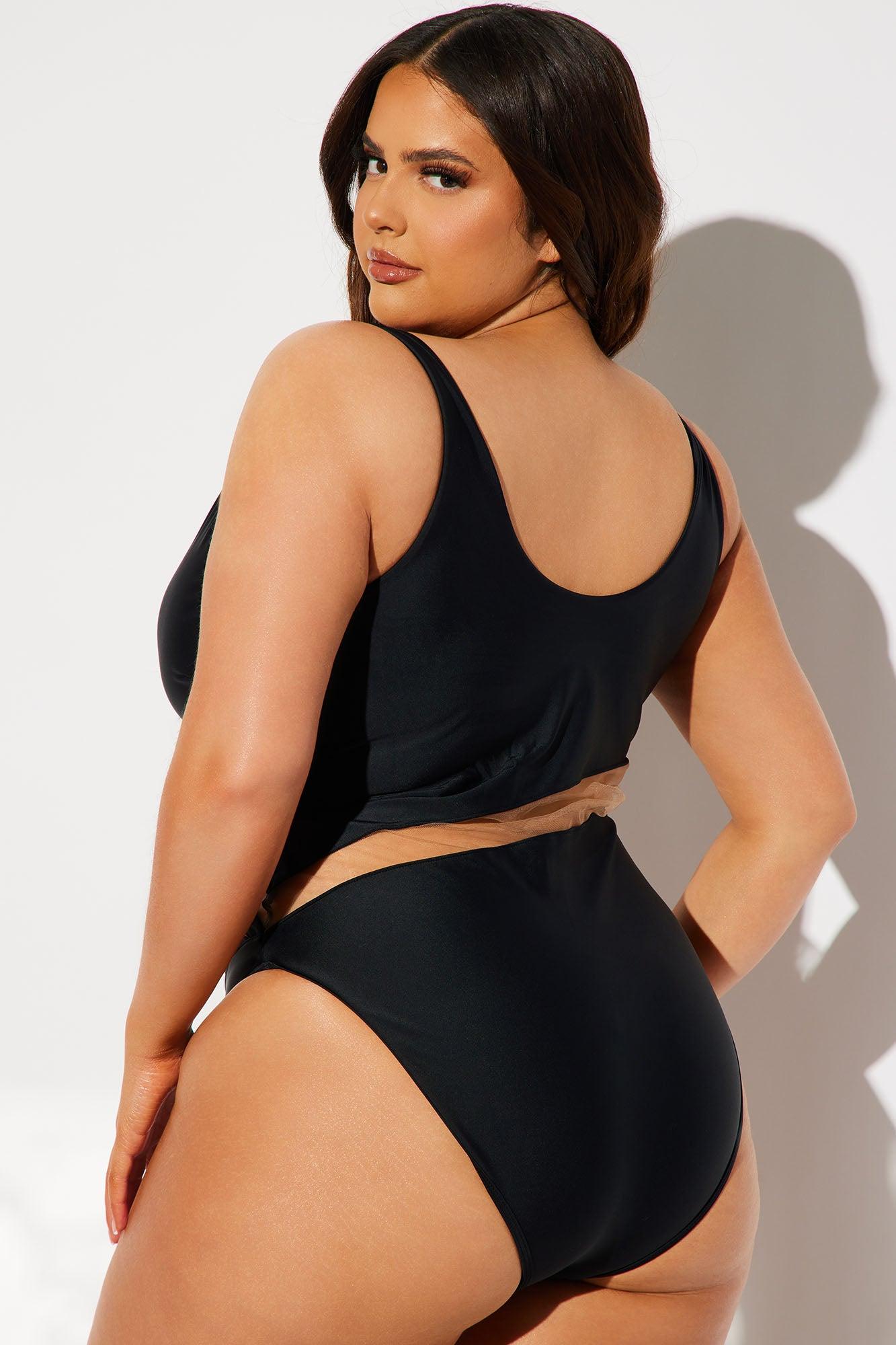 Pretty In Paradise 1 Piece Swimsuit - Black Product Image
