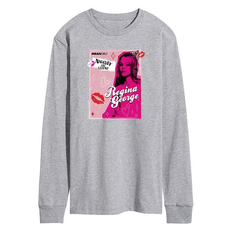 Men's Mean Girls Regina George Naughty List Long Sleeve Graphic Tee,  Product Image