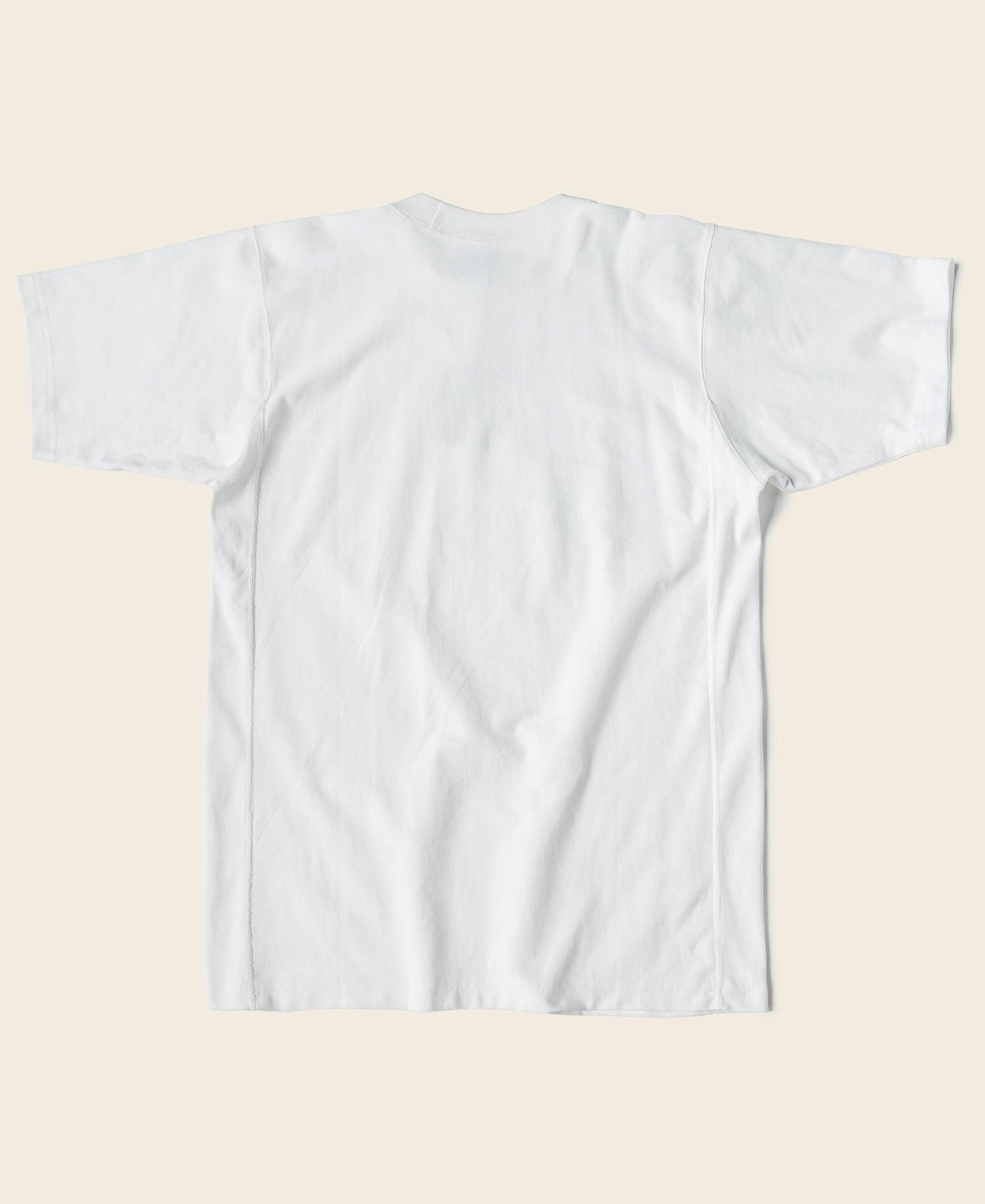 10.6 oz Reverse Weave T-Shirt - White Product Image