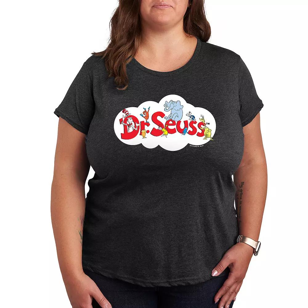 Plus Dr. Seuss Cloud Logo Graphic Tee, Women's,  Product Image
