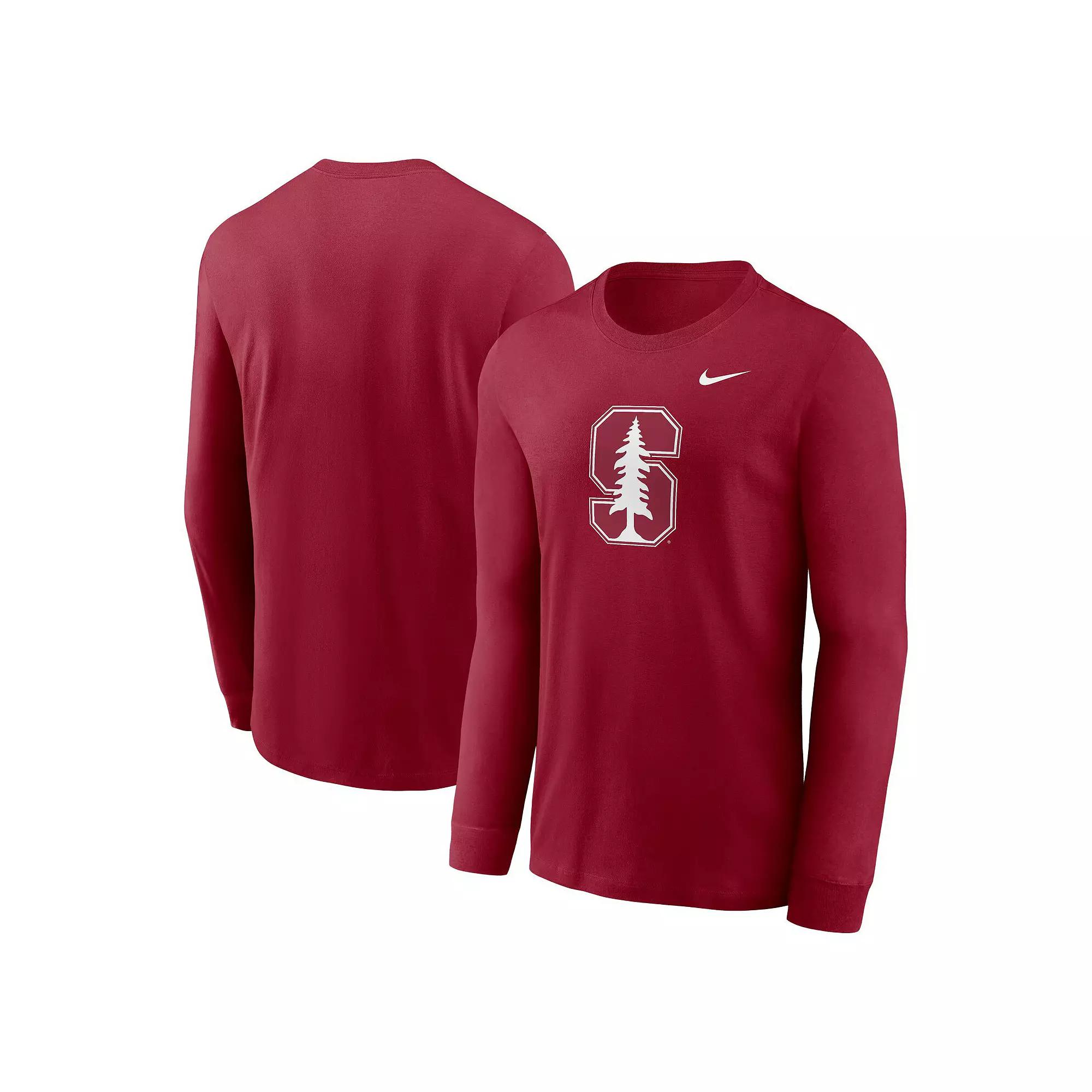 Men's Nike Cardinal Stanford Cardinal Primary Logo Long Sleeve T-Shirt,  Product Image