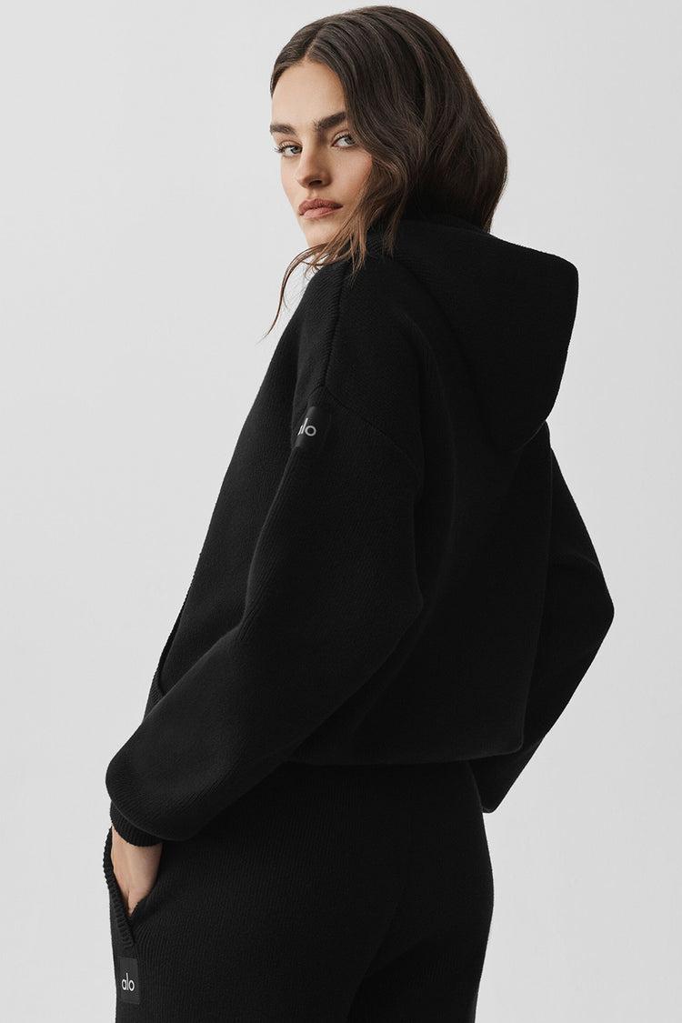Scholar Hooded Sweater - Black Product Image