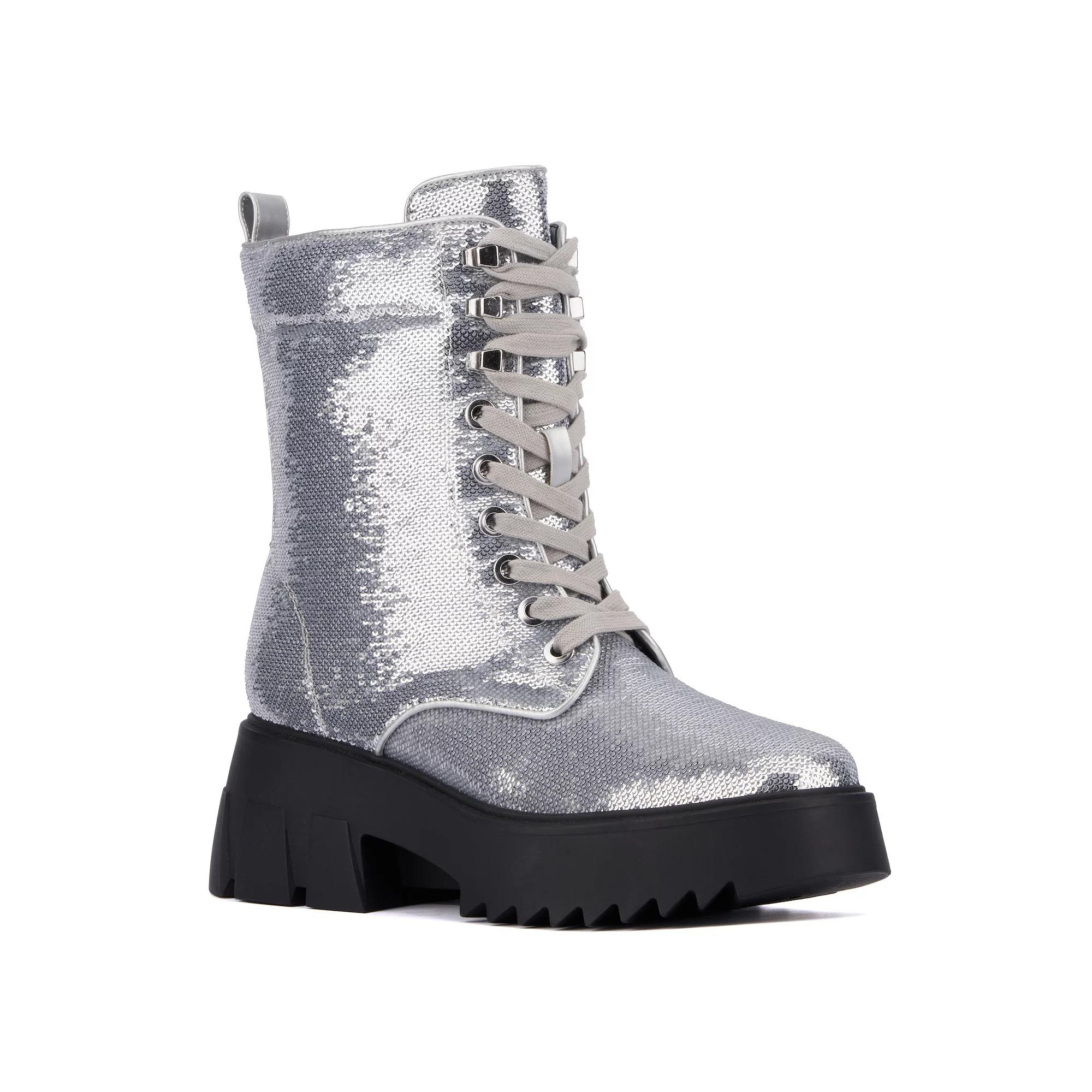 Fashion To Figure Odessa Womens Sequin Boots- Wide Width Product Image