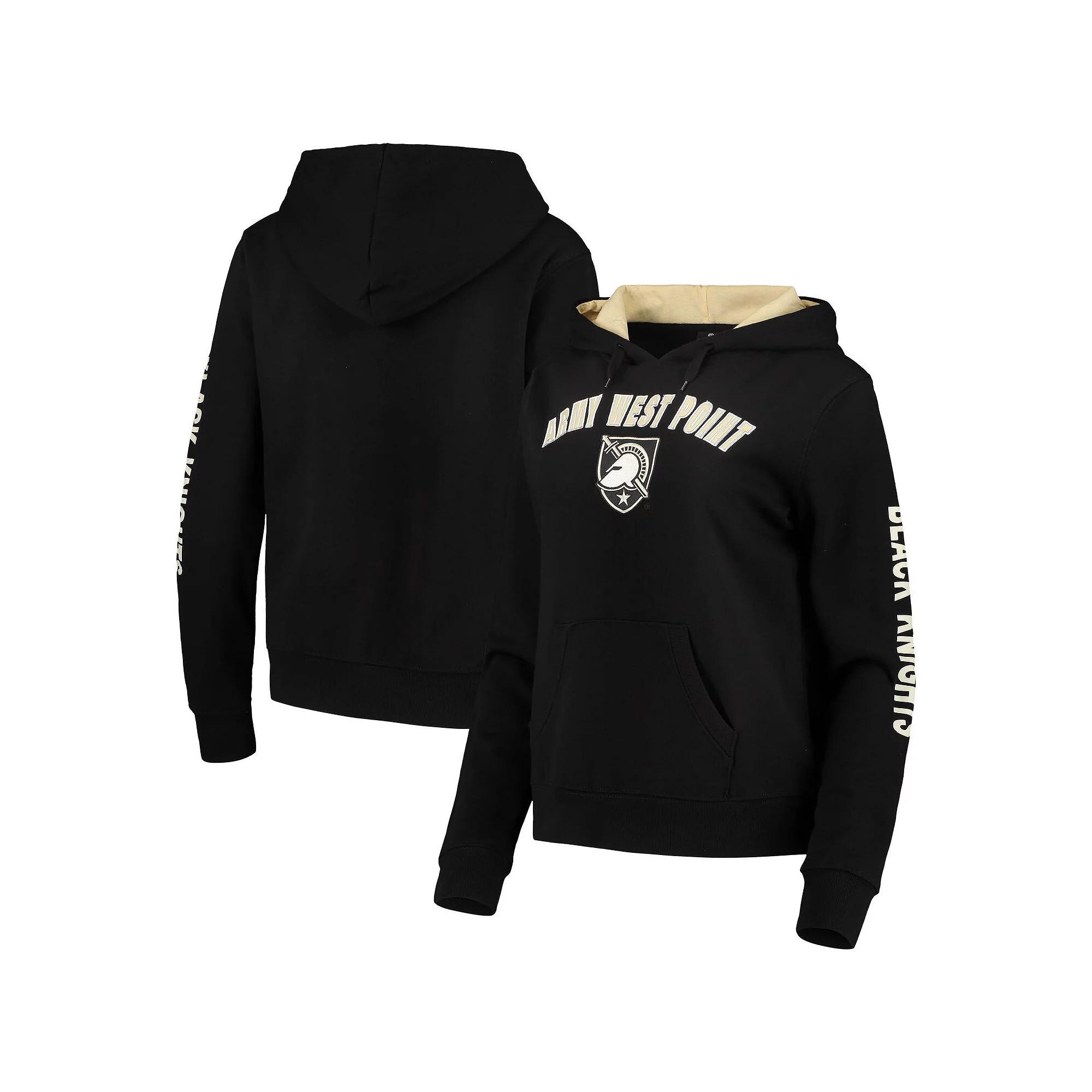 Women's Colosseum Black Army Black Knights Loud and Proud Pullover Hoodie,  Product Image