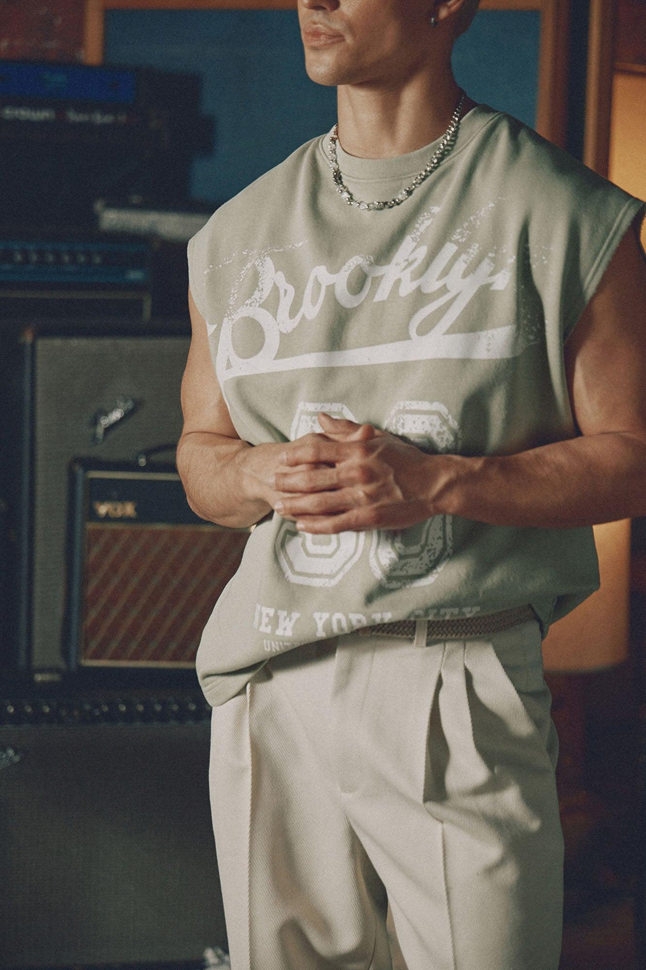 90s Muscle Tee - Green Product Image