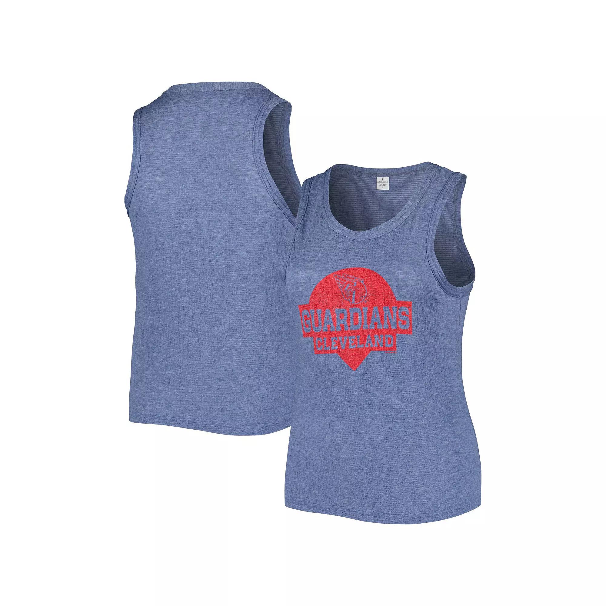 Women's Soft as a Grape Navy Cleveland Guardians Plus  Product Image