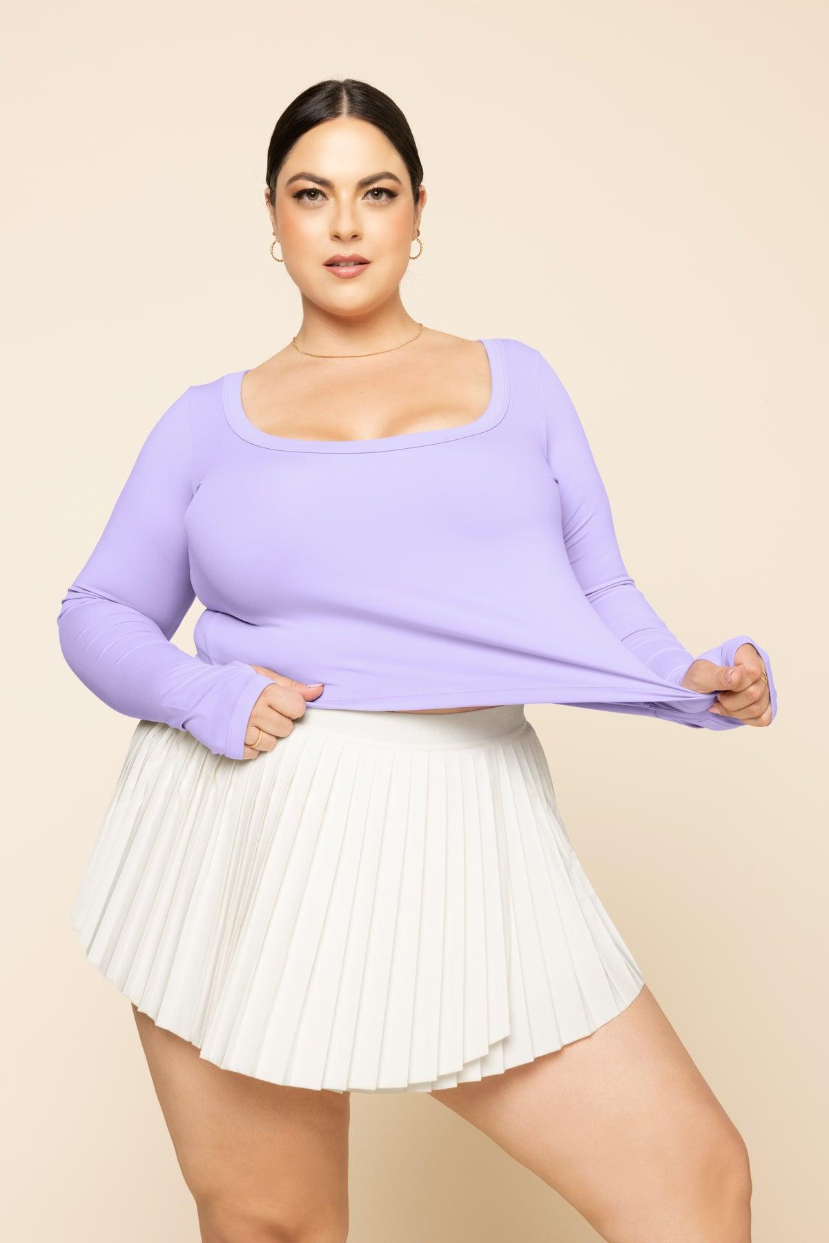 Your Favorite Reversible Long Sleeve Top (Cropped) - Country Blue Product Image