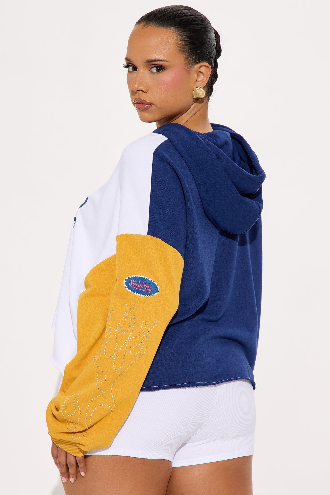 Von Dutch Fire Rhinestone Hoodie - Multi Color Product Image