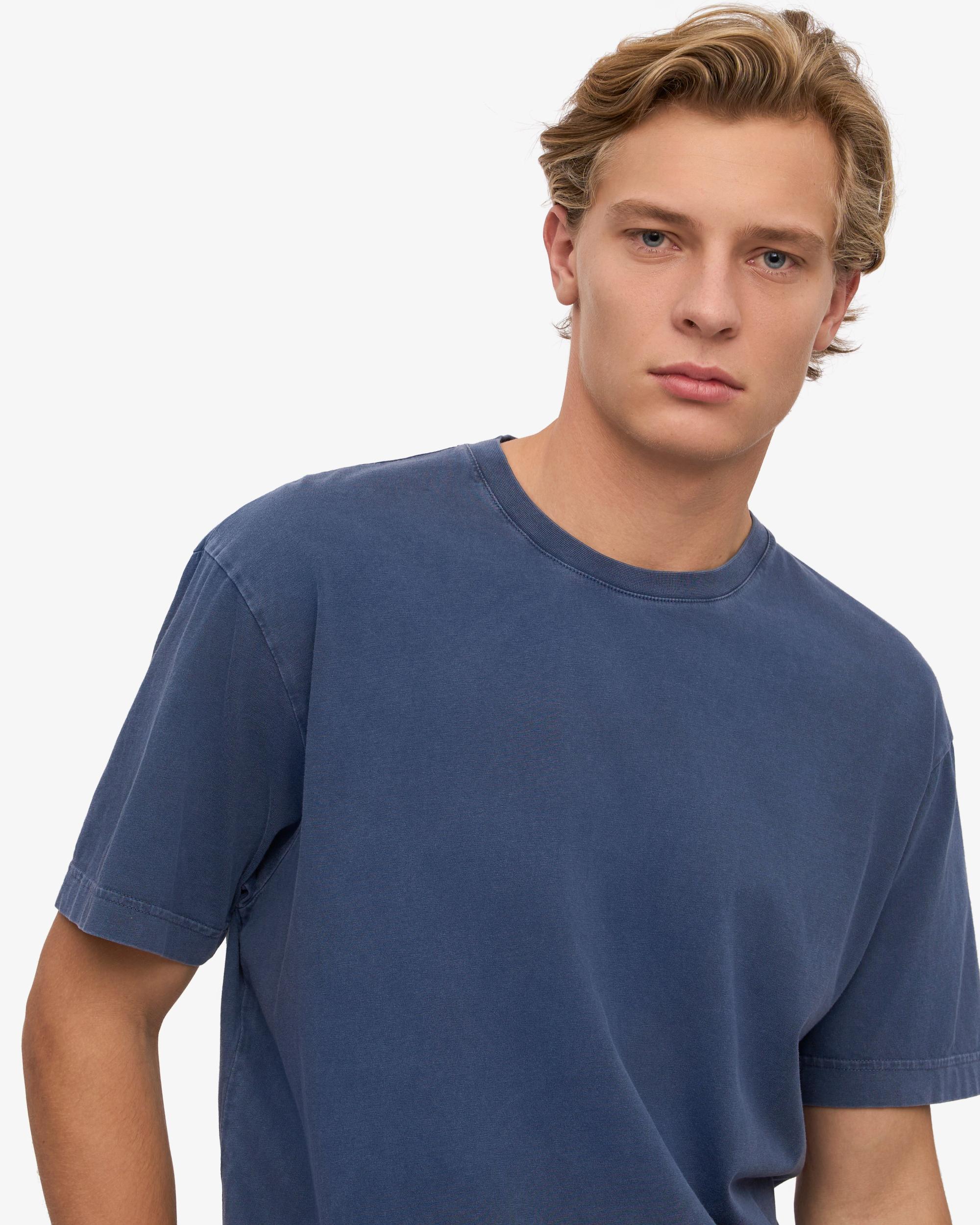Oversized Organic T-Shirt - Neptune Blue Product Image