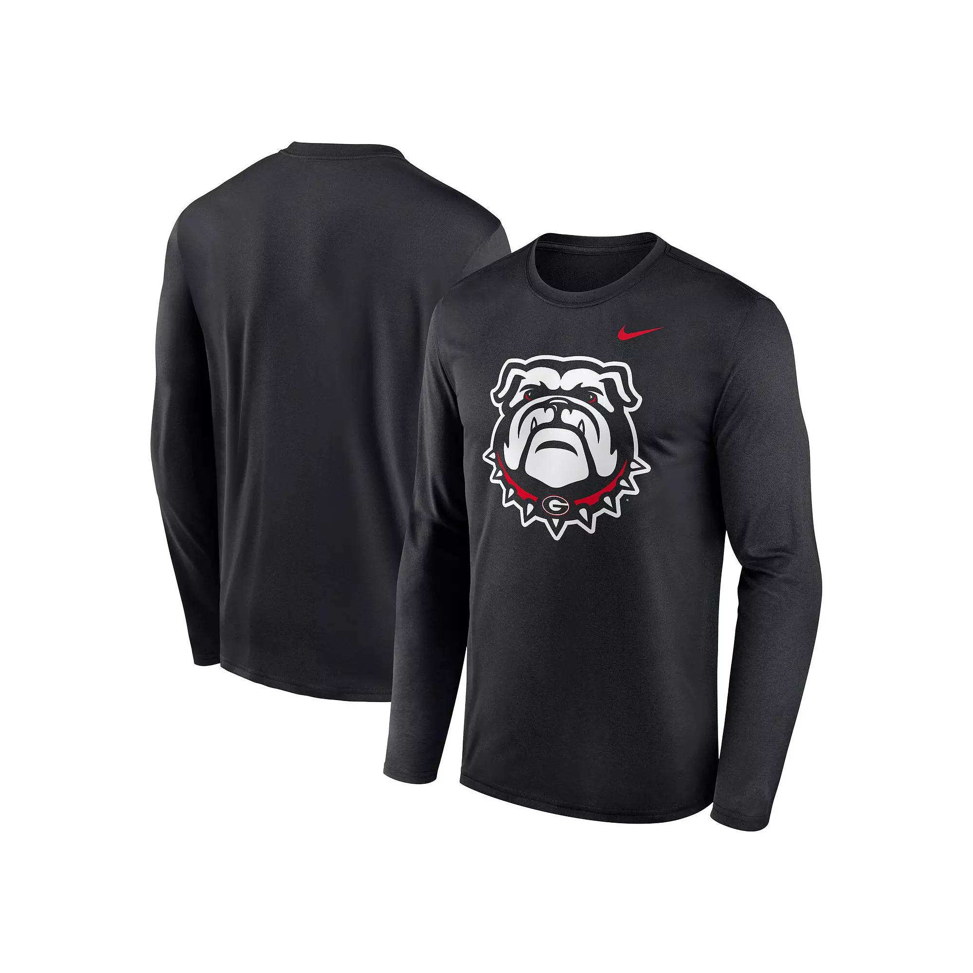 Men's Nike Black Georgia Bulldogs Primetime Alternate Logo Legend Long Sleeve T-Shirt,  Product Image