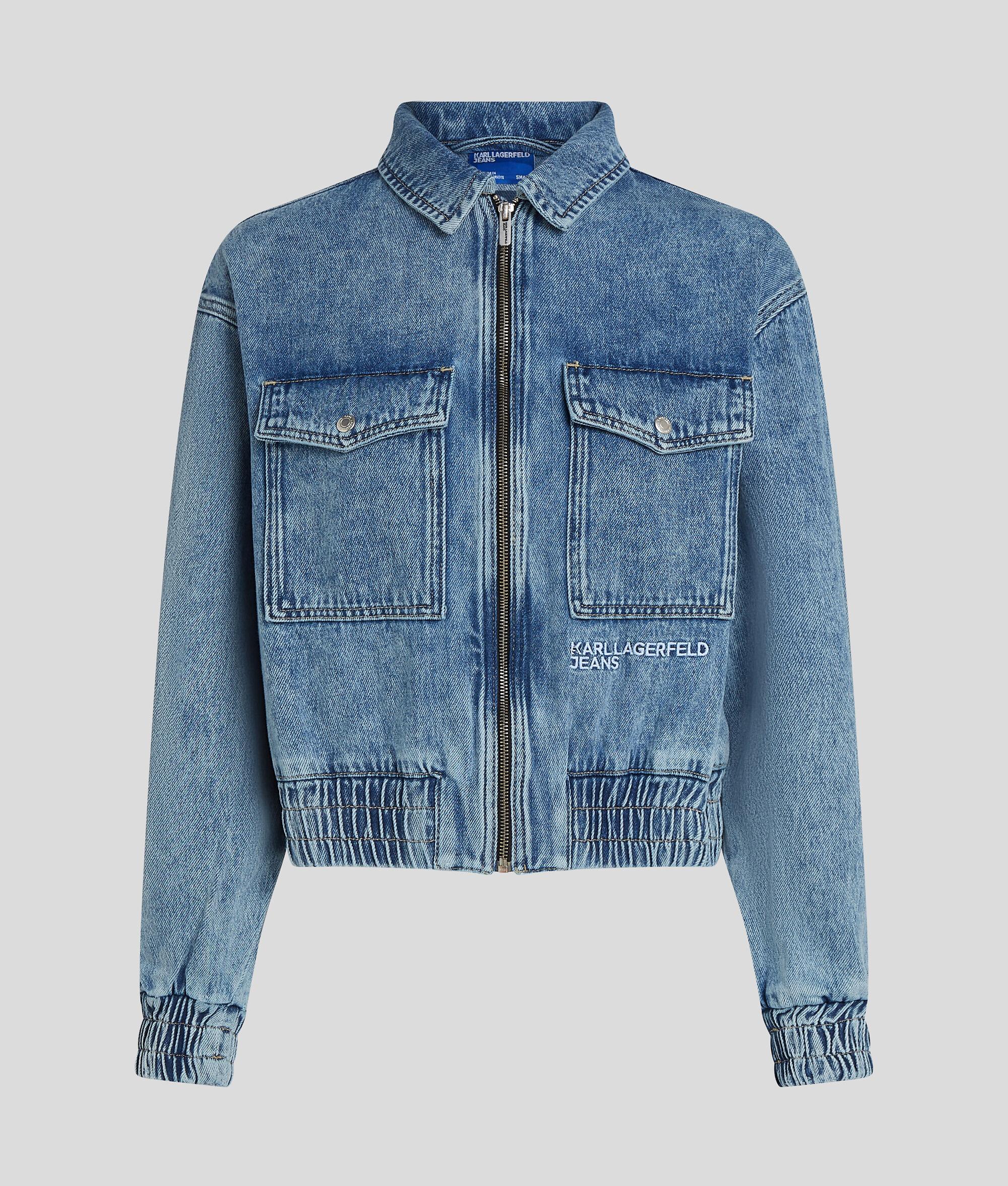 DENIM BOMBER JACKET  Product Image