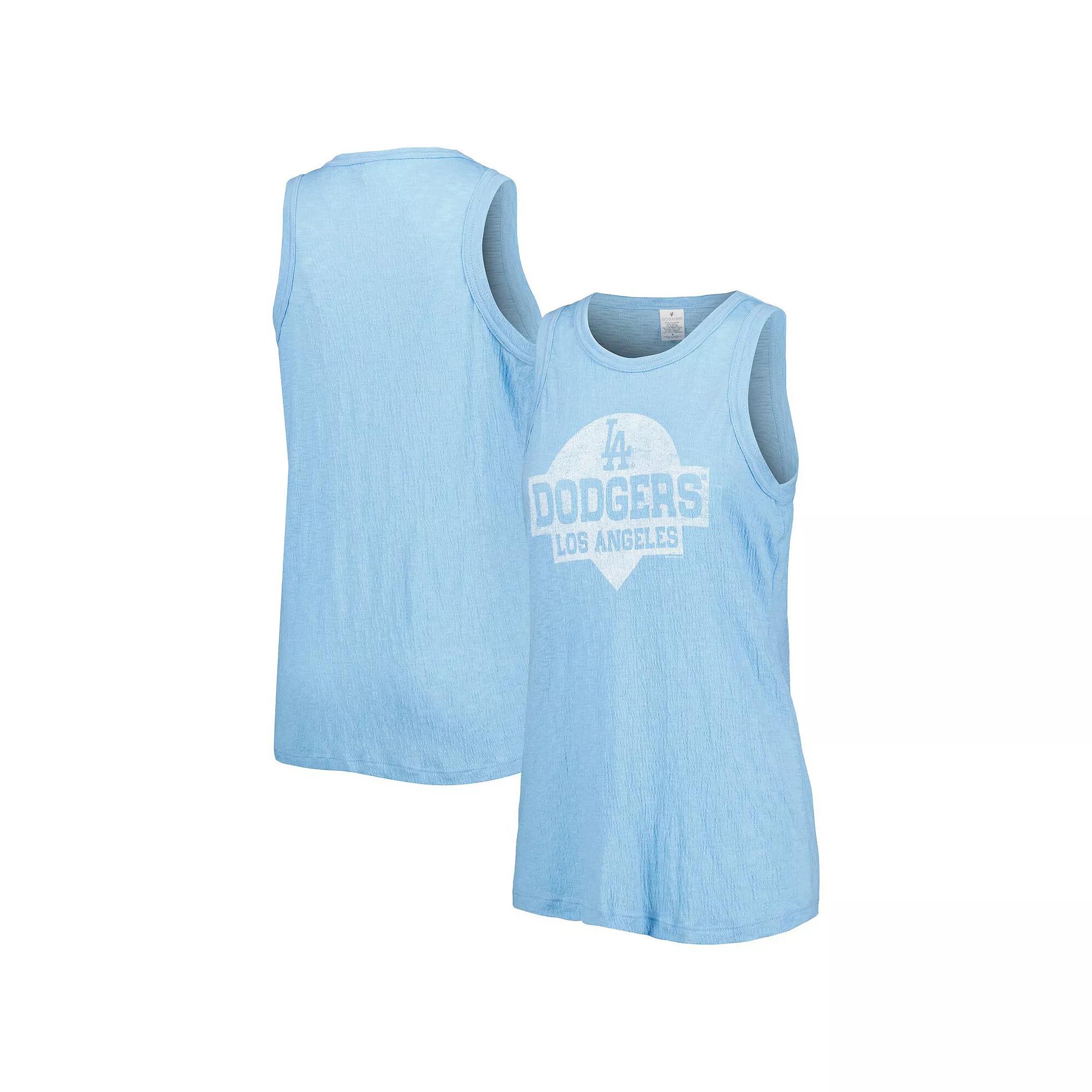 Women's Soft as a Grape Royal Los Angeles Dodgers Tri-Blend Tank Top,  Product Image