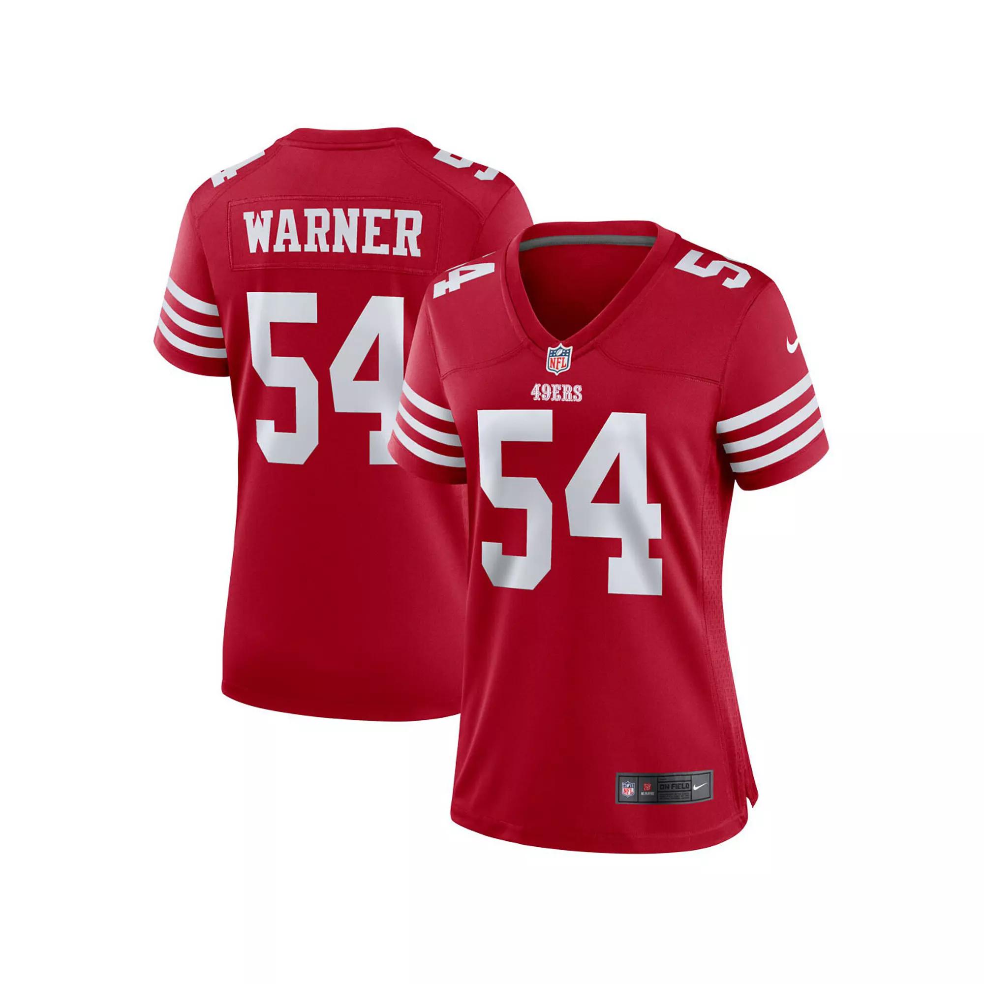 Women's Nike Fred Warner Scarlet San Francisco 49ers Player Jersey, Size: XL Product Image