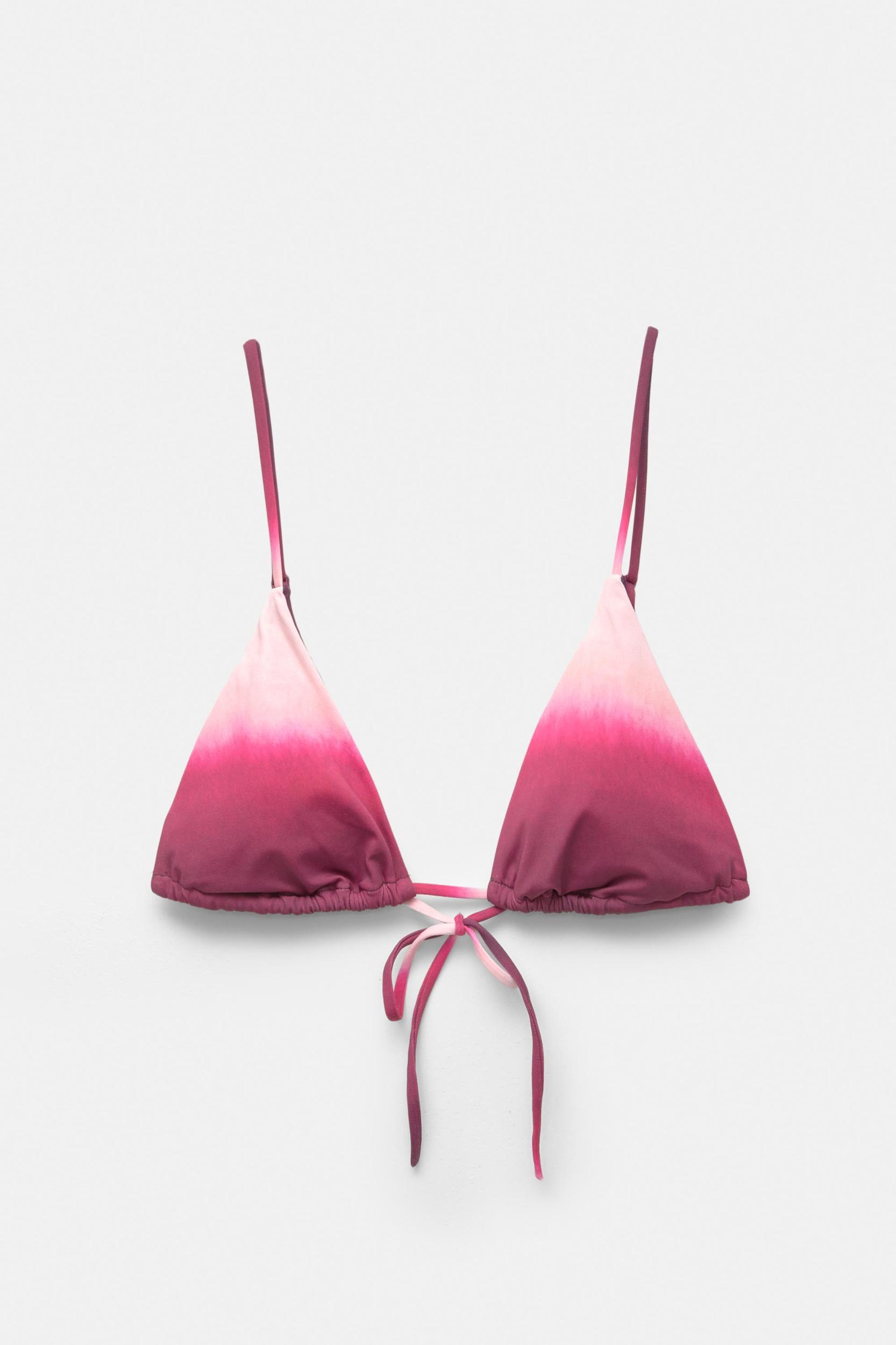 Triangle tie-dye bikini top Product Image