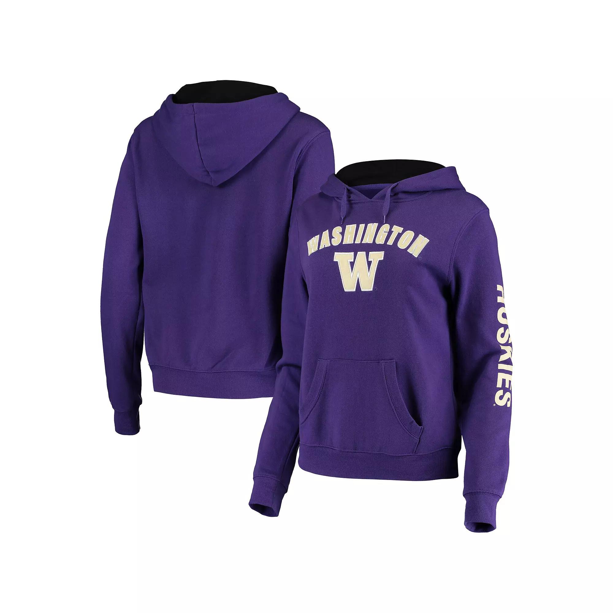 Women's Colosseum Purple Washington Huskies Loud and Proud Pullover Hoodie,  Product Image