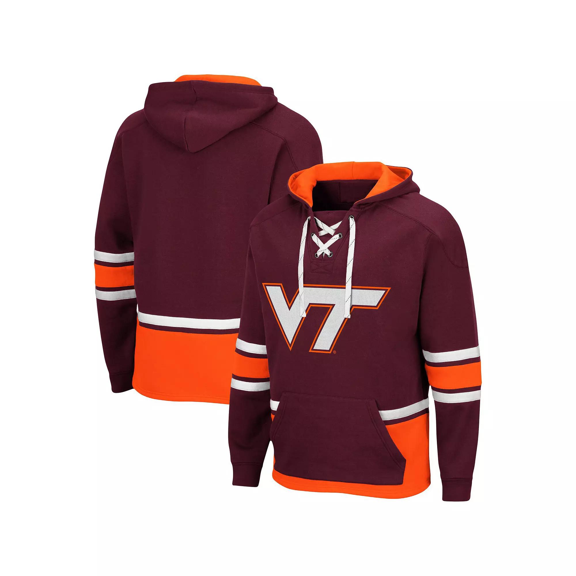 Men's Colosseum Maroon Virginia Tech Hokies Lace Up 3.0 Pullover Hoodie, Size: Small, Red Product Image