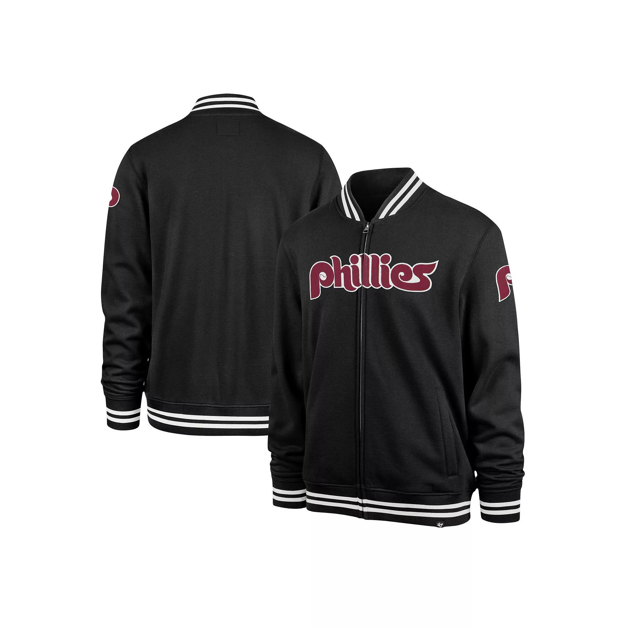 Men's '47 Navy Chicago White Sox Wax Pack Pro Camden Full-Zip Track Jacket,  Product Image