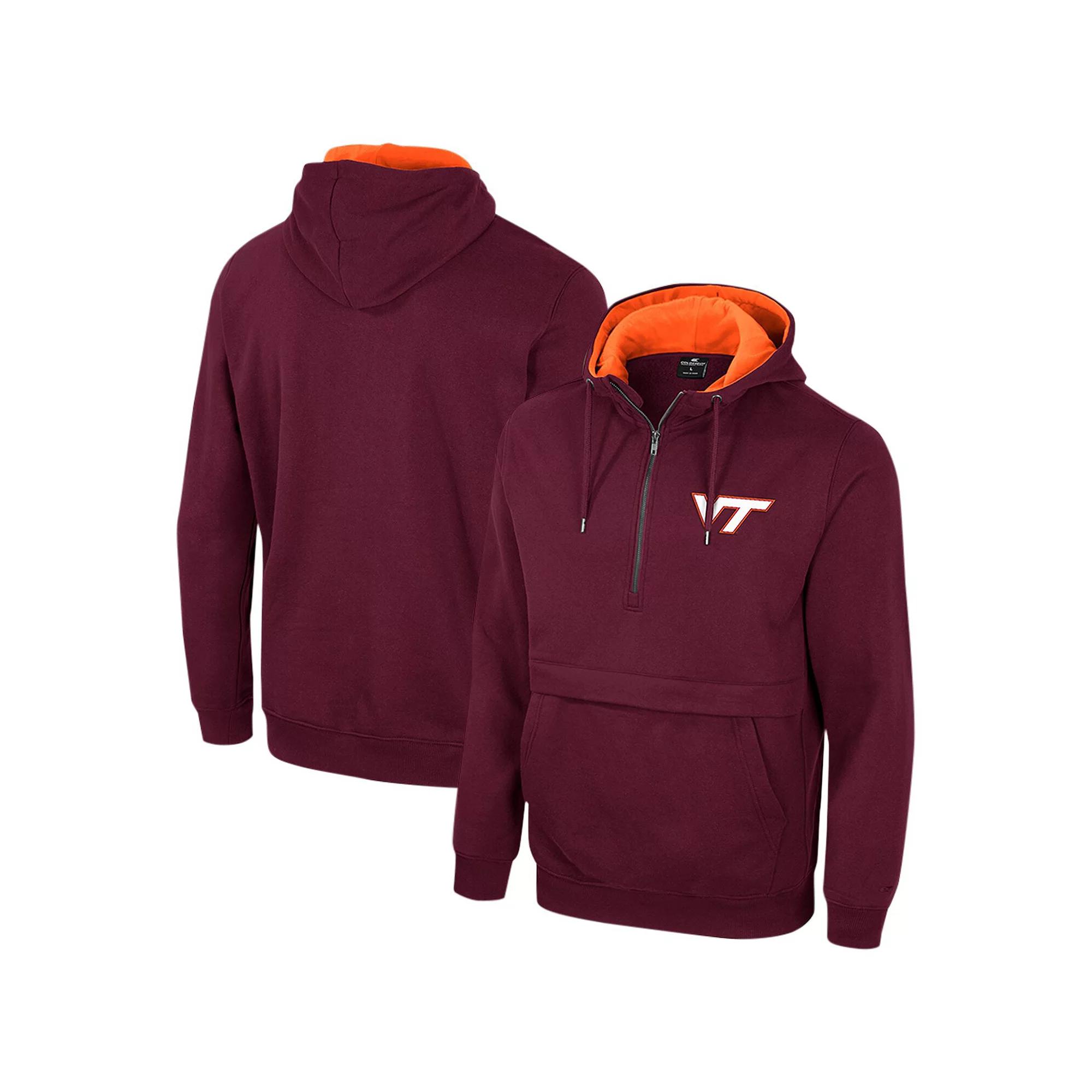 Men's Colosseum Maroon Virginia Tech Hokies Half-Zip Hoodie, Size: Medium, Red Product Image