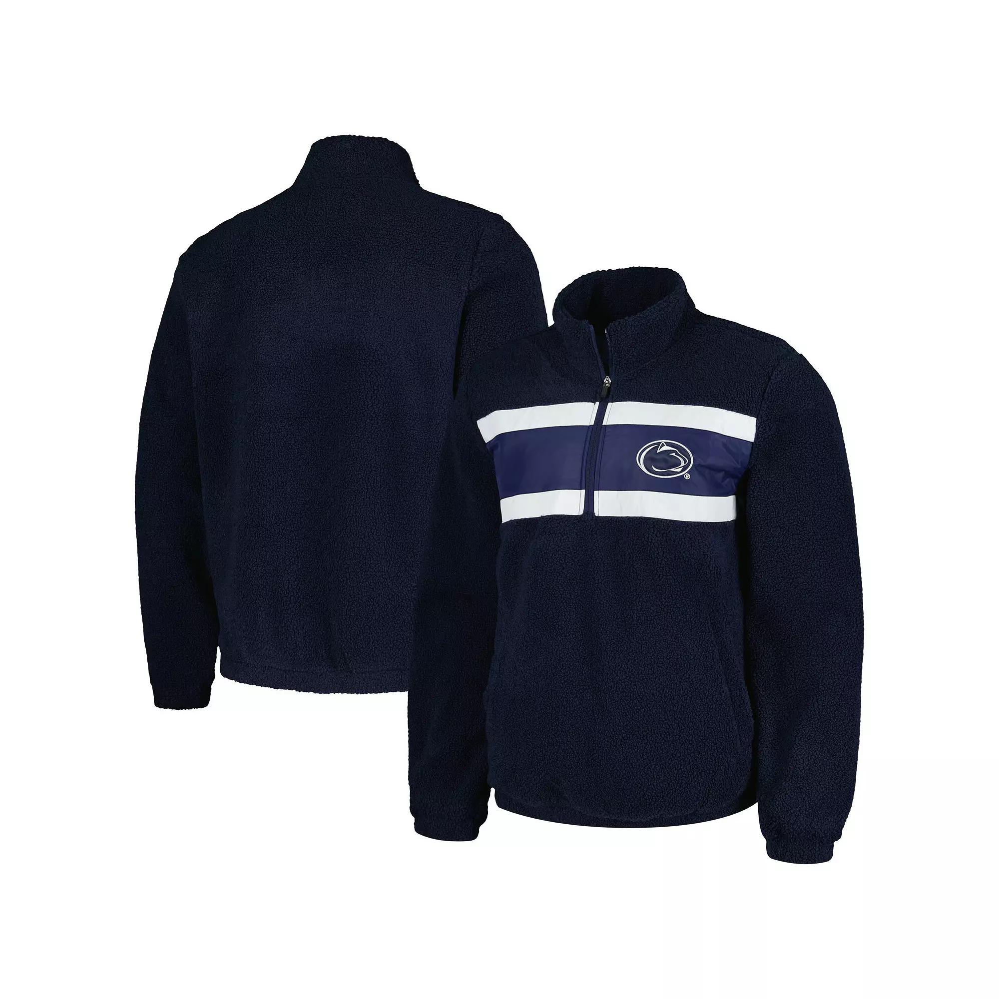 Men's G-III Sports by Carl Banks Navy Penn State Nittany Lions Pinch Runner Half-Zip Top,  Product Image