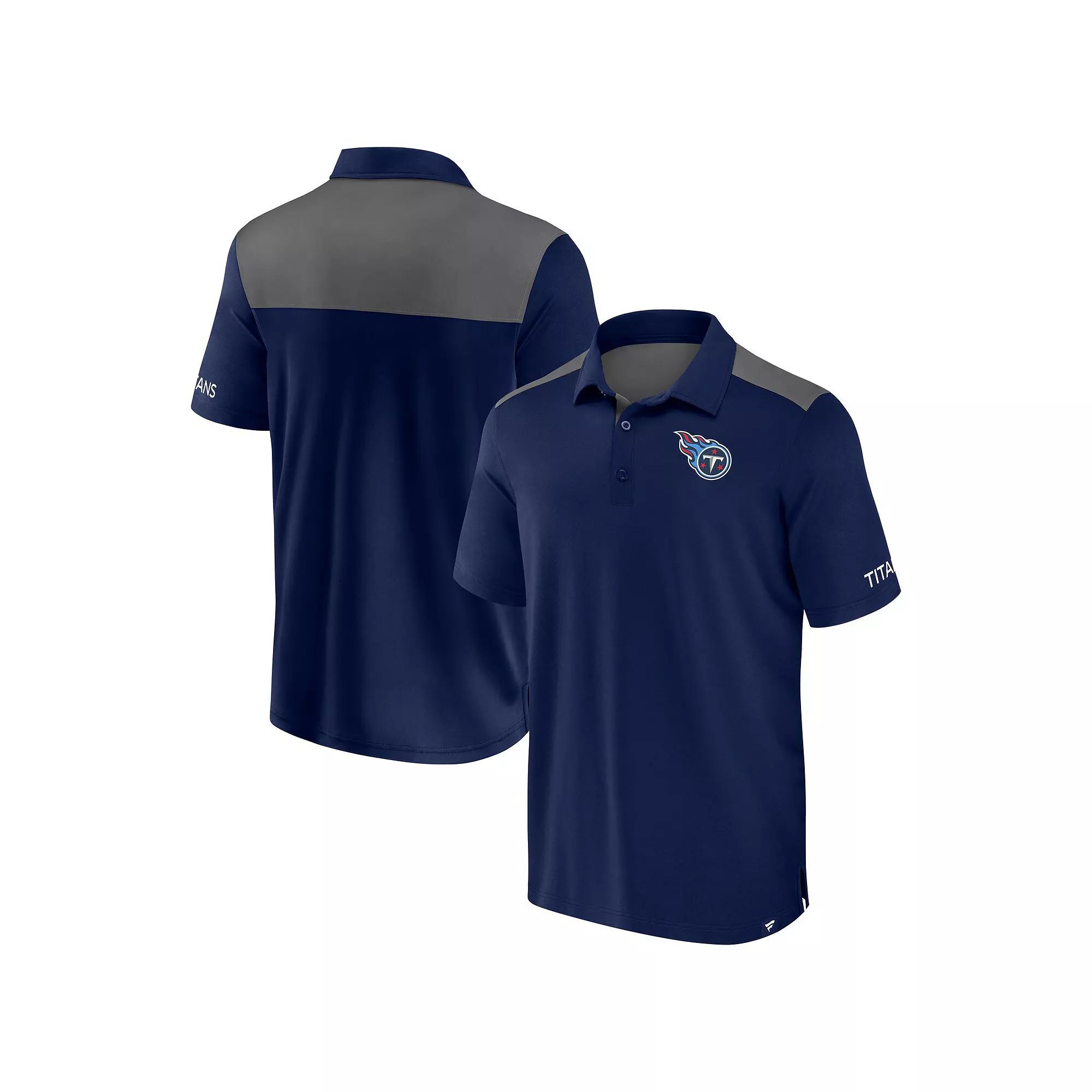 Men's Fanatics Navy New England Patriots Long Shot Polo,  Product Image