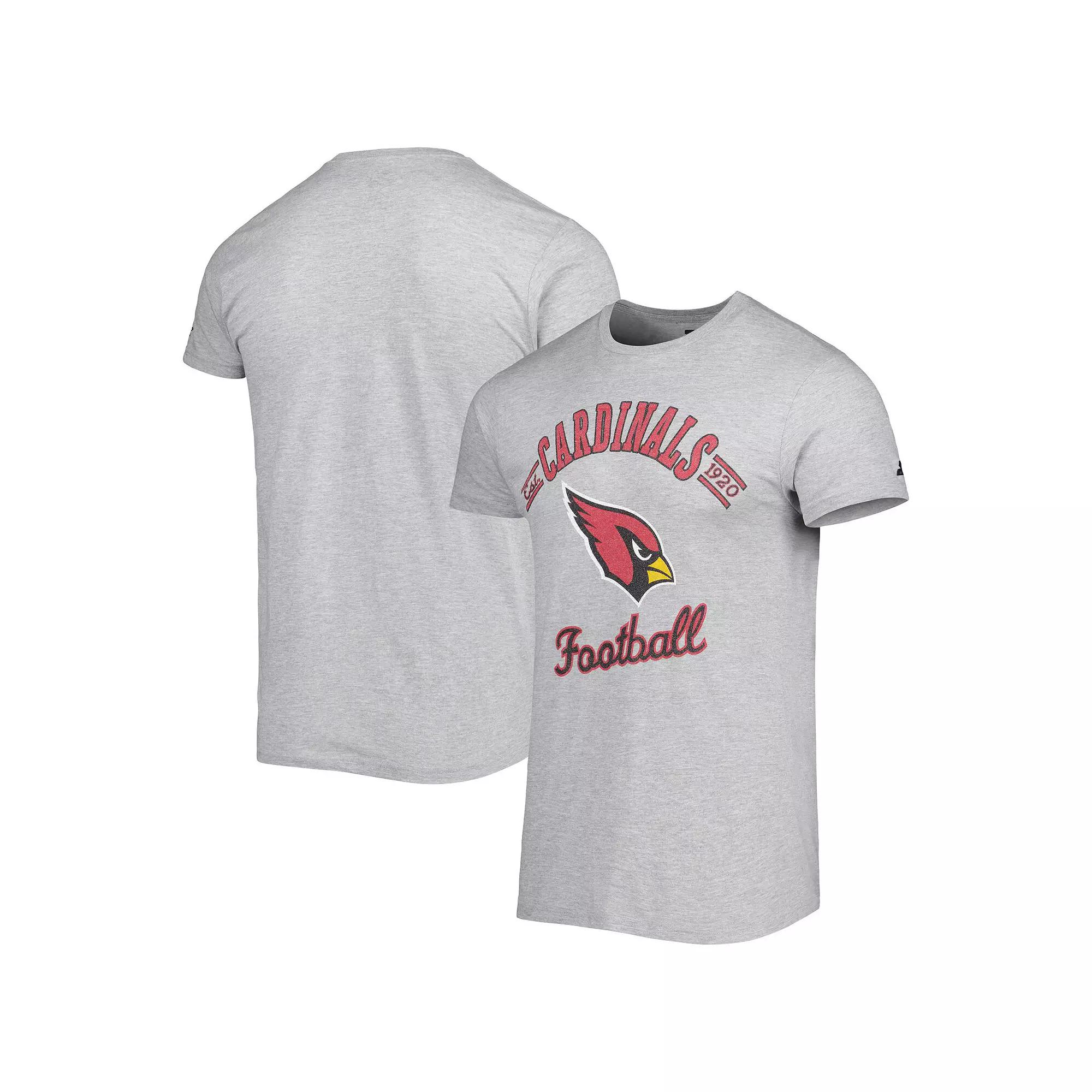 Men's Starter Heathered Gray Arizona Cardinals Prime Time T-Shirt,  Product Image
