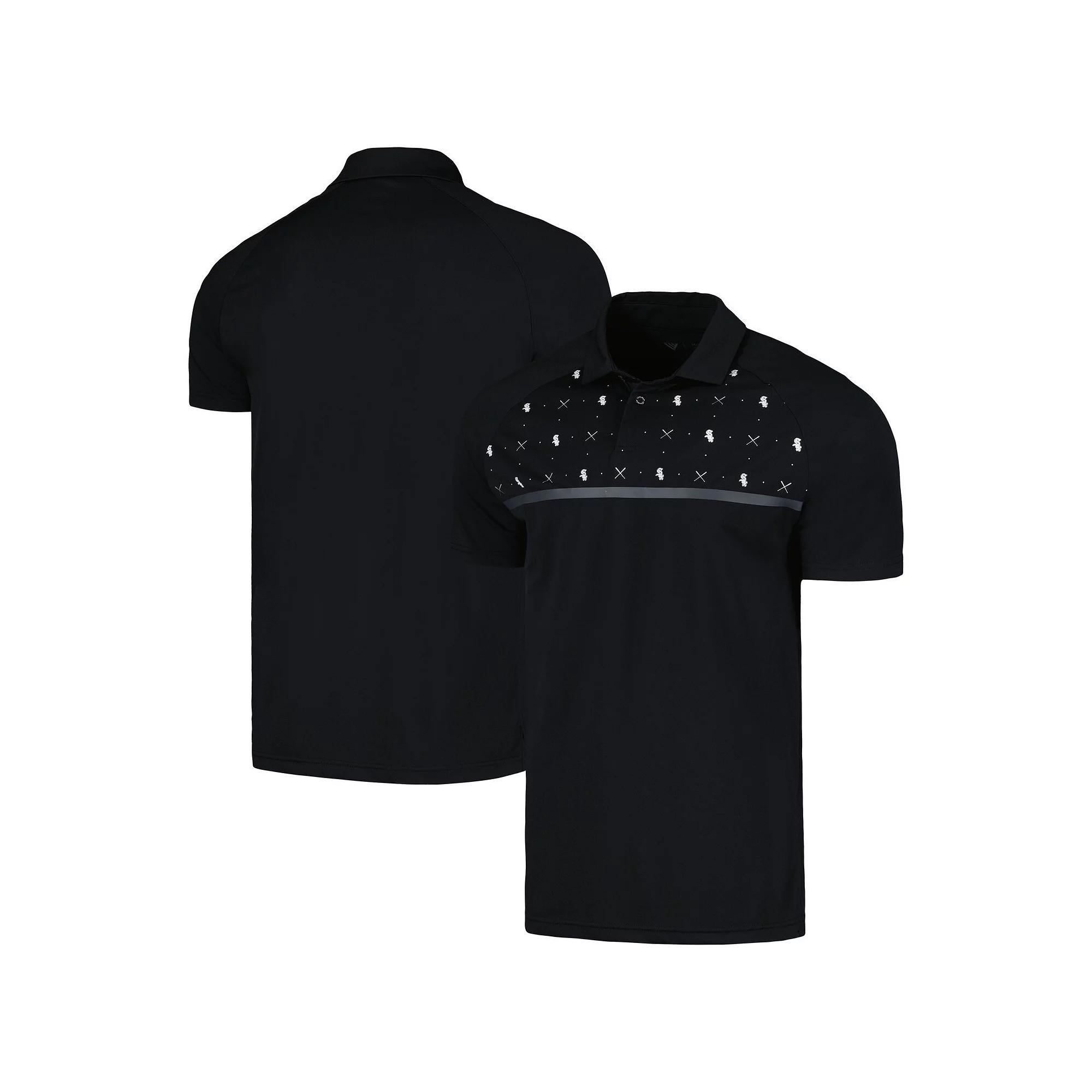 Men's Levelwear Black Chicago White Sox Sector Batter Up Raglan Polo,  Product Image