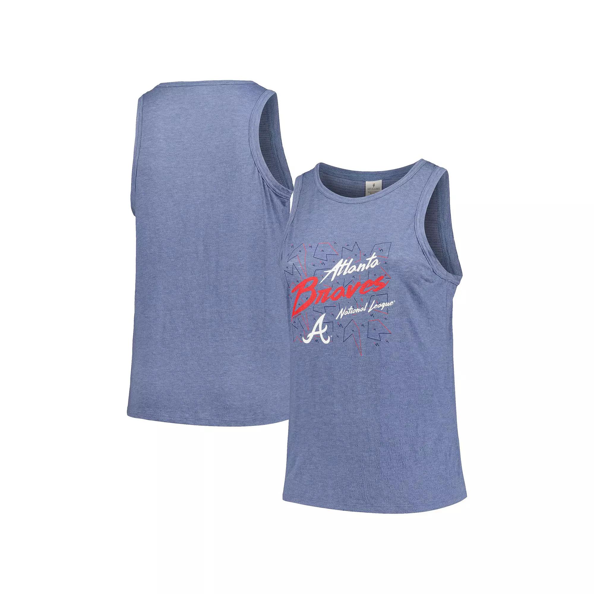 Women's Soft as a Grape Navy Atlanta Braves Plus  Product Image