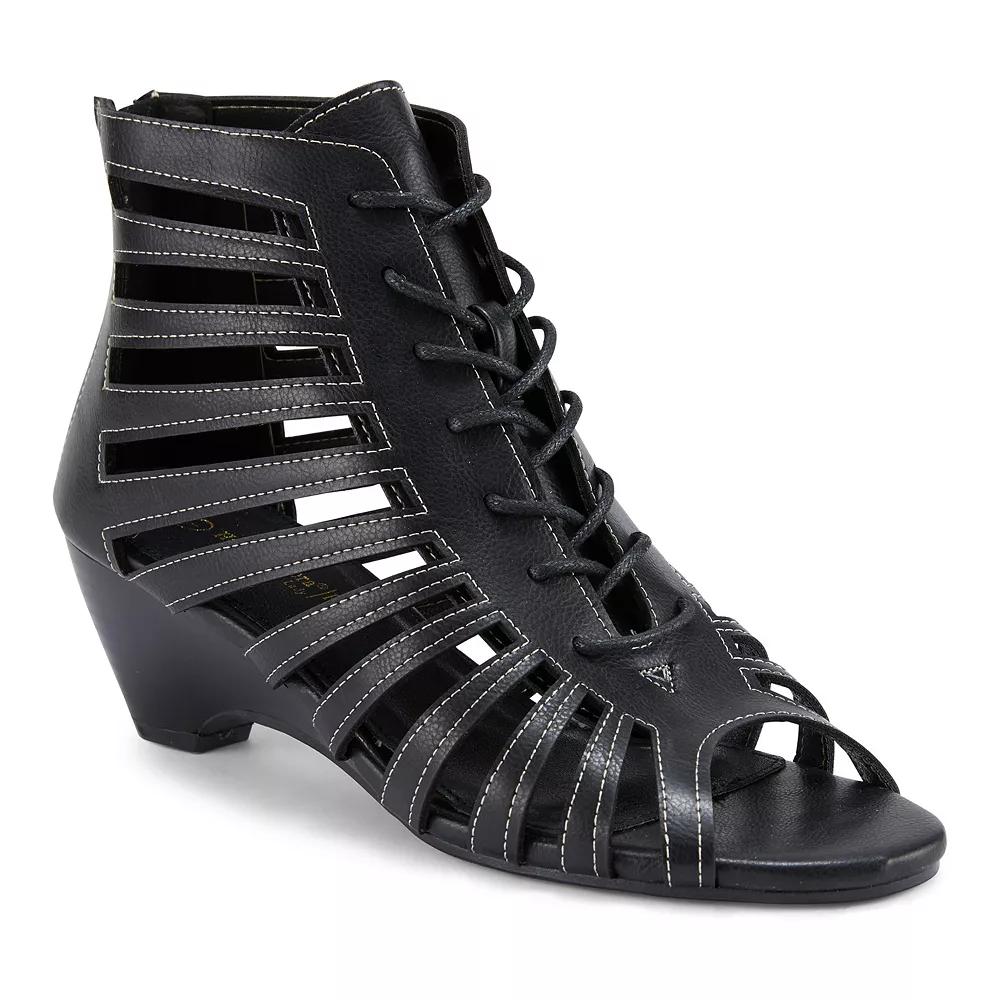 Henry Ferrera Nira Womens Gladiator Wedge Sandals Product Image