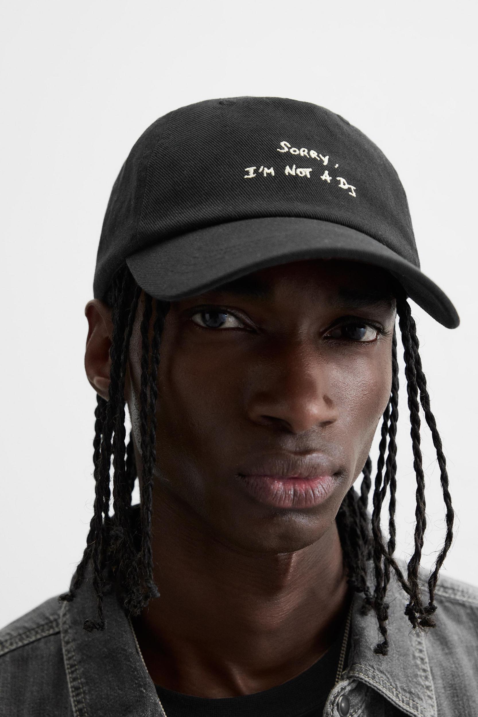 EMBROIDERED TEXT CAP Product Image