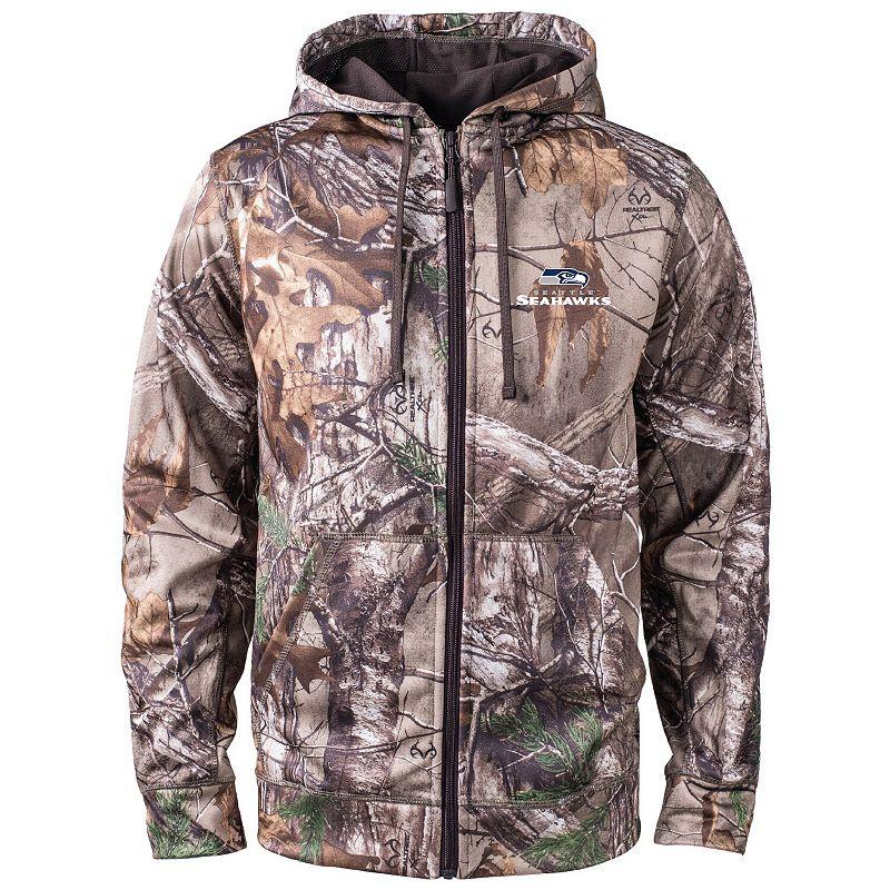 Mens Dunbrooke Realtree Camo Los Angeles Rams Trophy Tech Fleece Full-Zip Hoodie Product Image