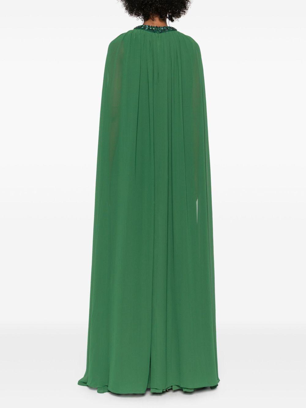 chiffon cape maxi dress Product Image