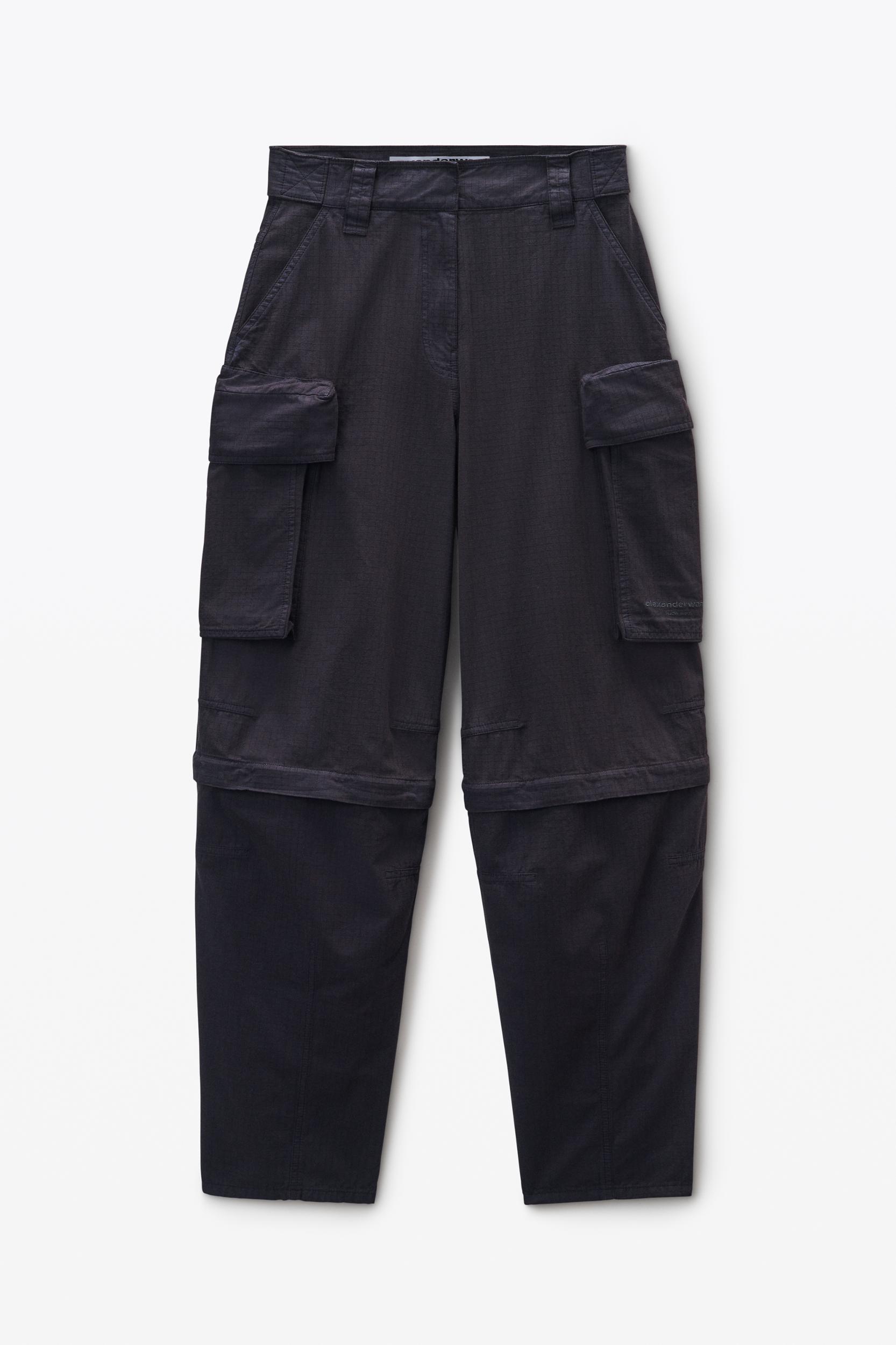 Black Oversized Cargo Pants Product Image